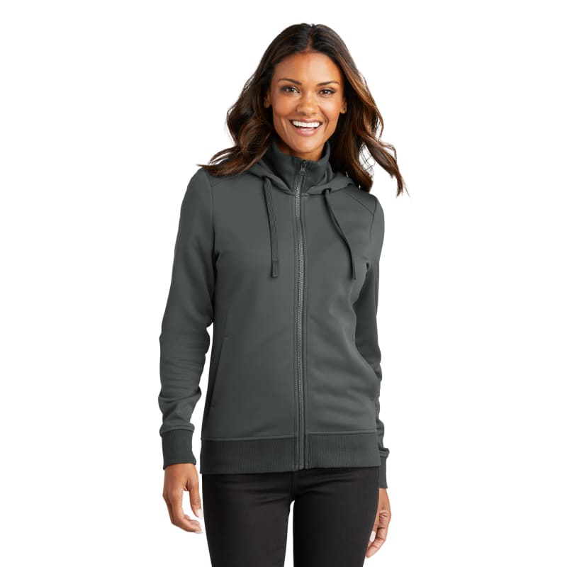 Port Authority Women's Smooth Fleece Hooded Jacket 8