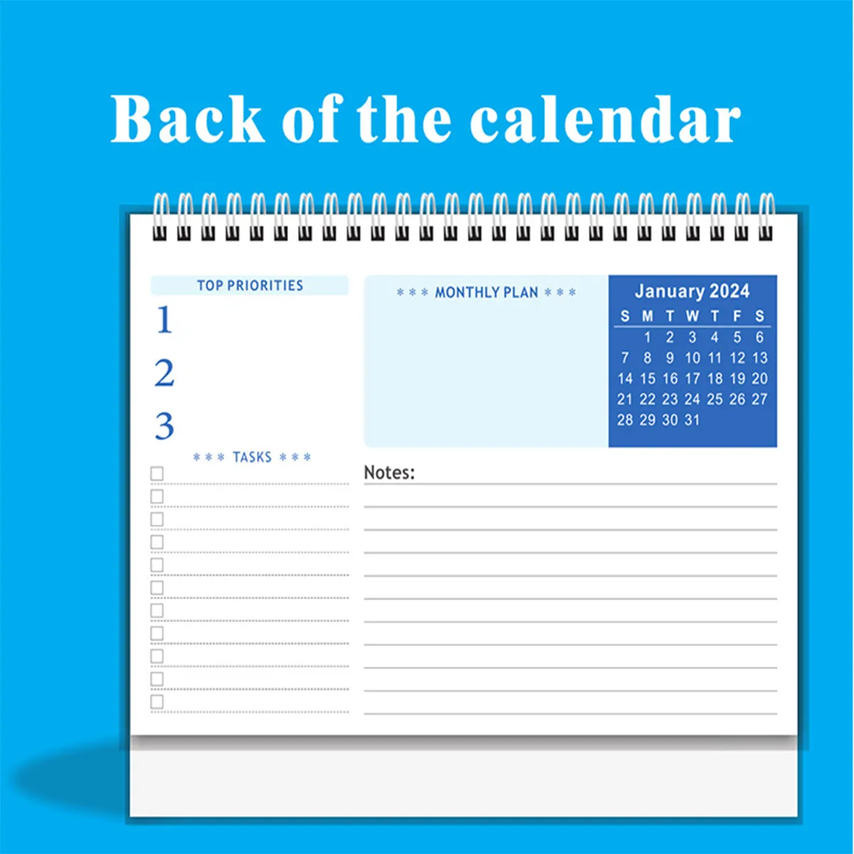 2024 Thickened Fashion Standing Flip Office Desk Calendar 5