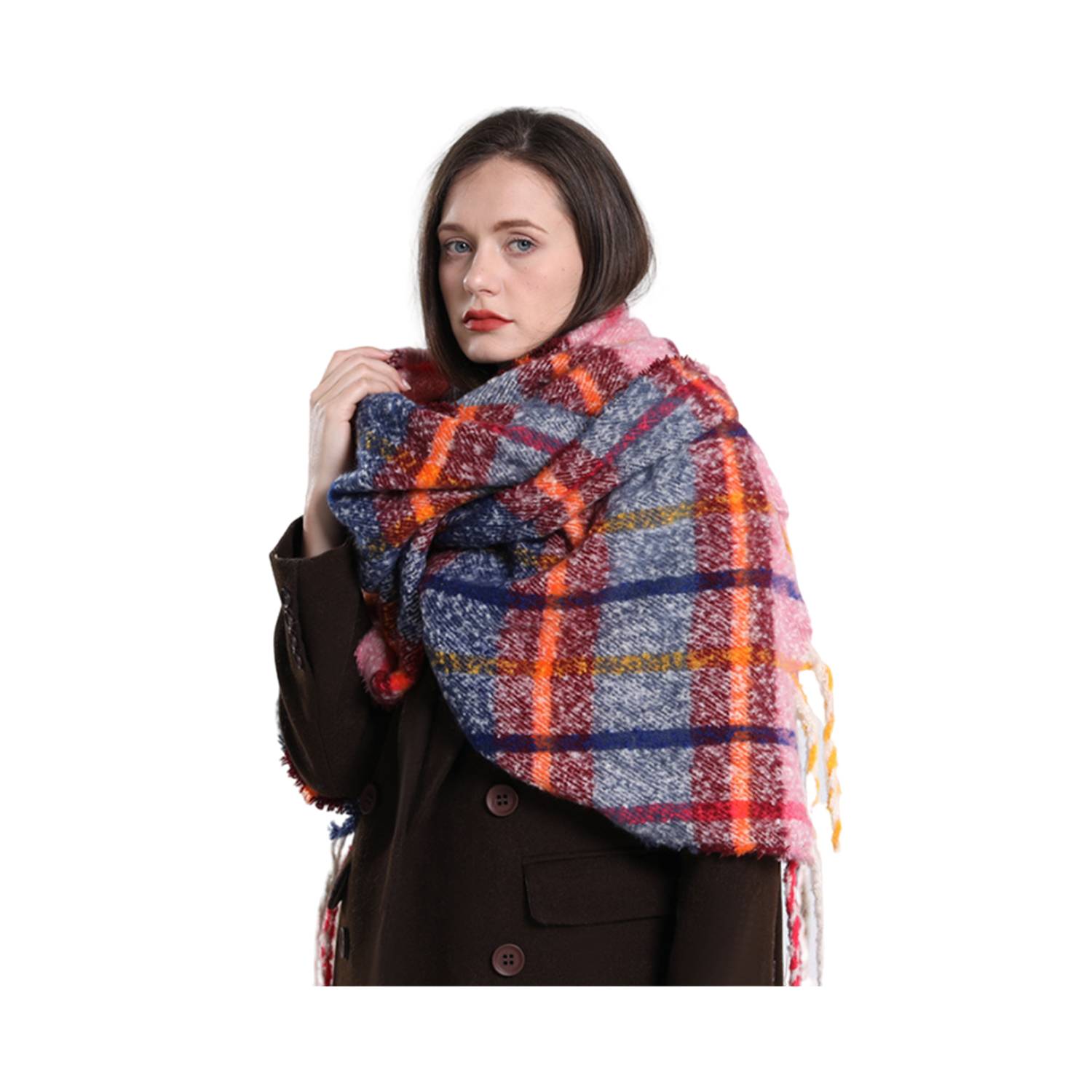 Bright Color Chunky Scarf 3