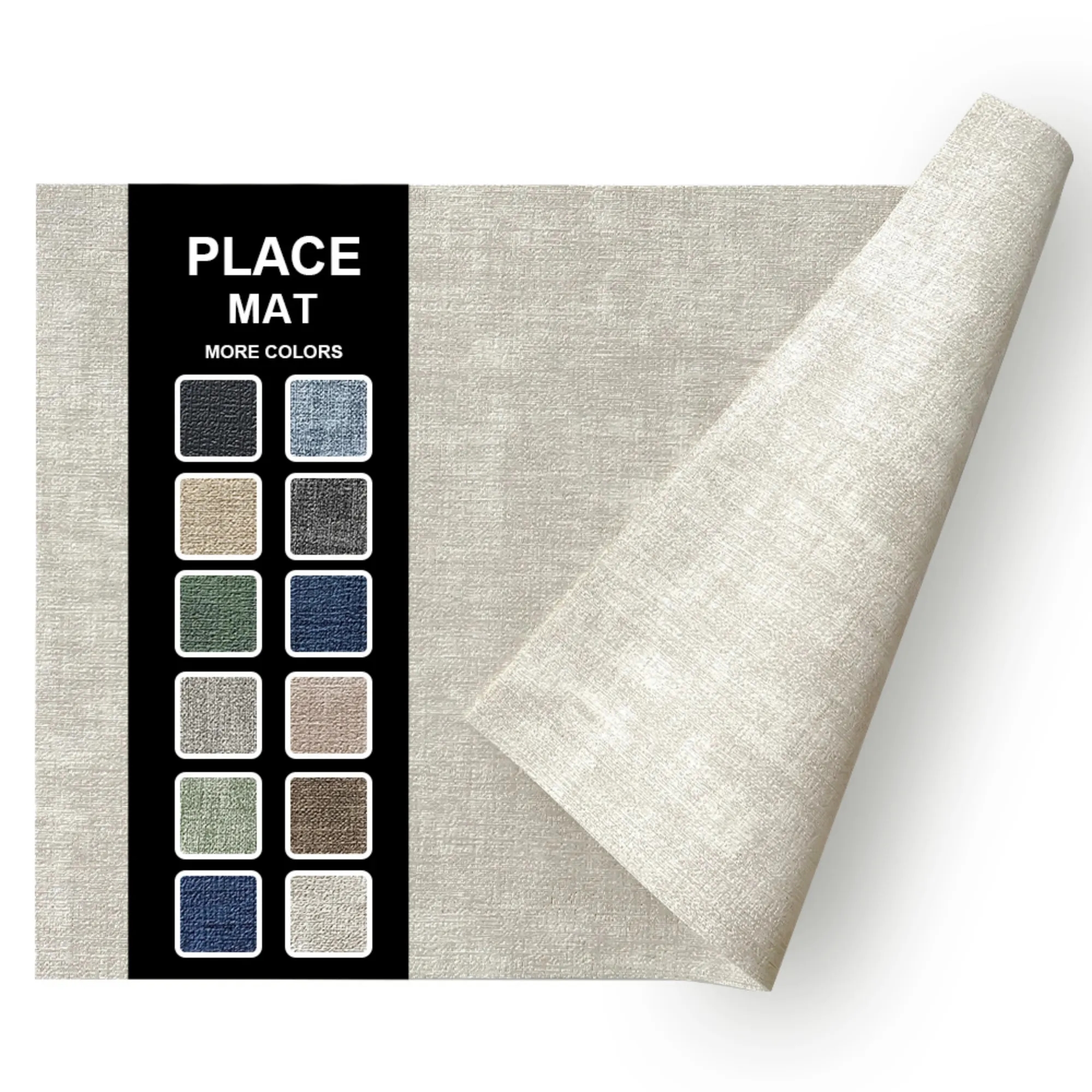 Premium Textured-Leather Placemats 14