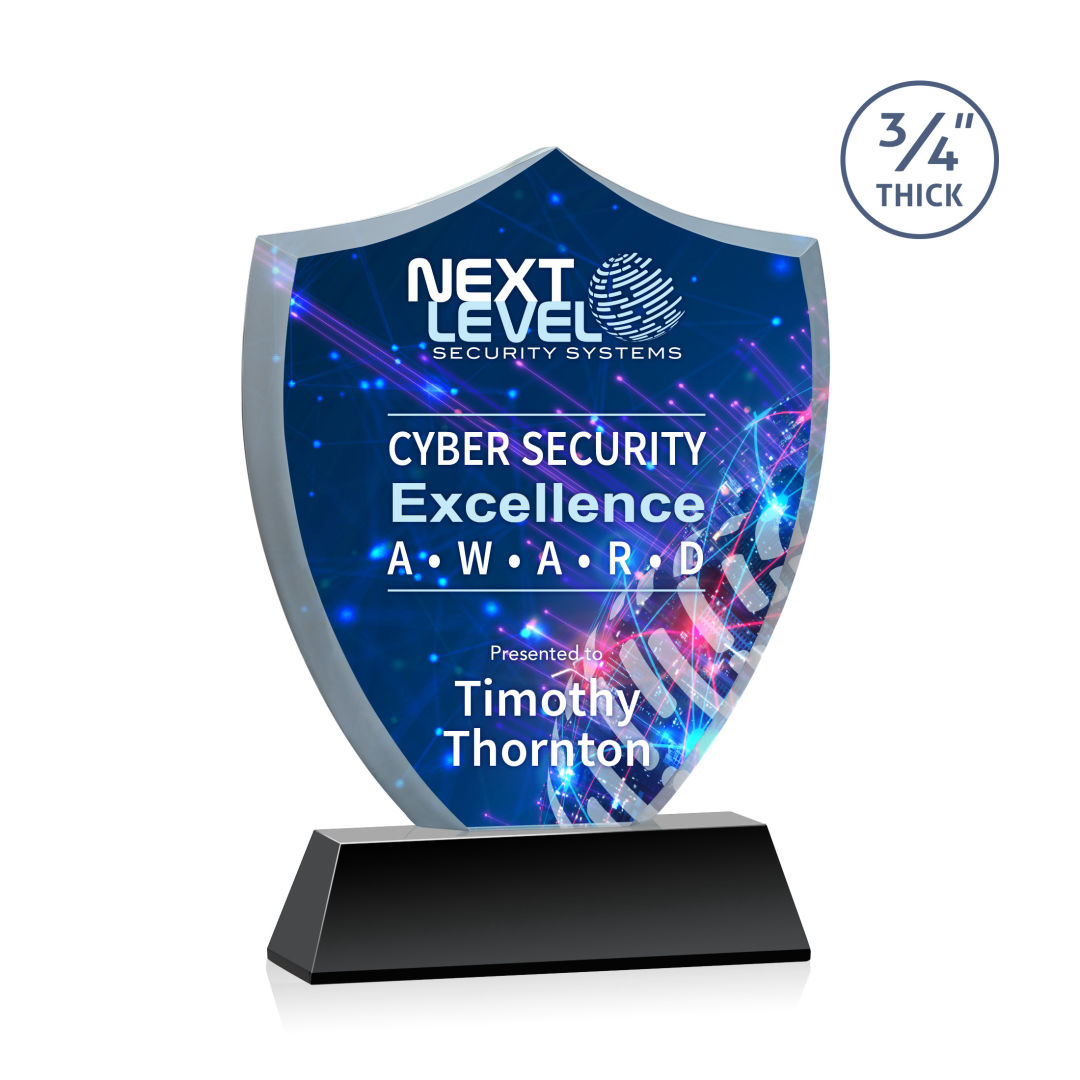 Scudo Shield VividPrint™ Award on Newhaven - Black 2