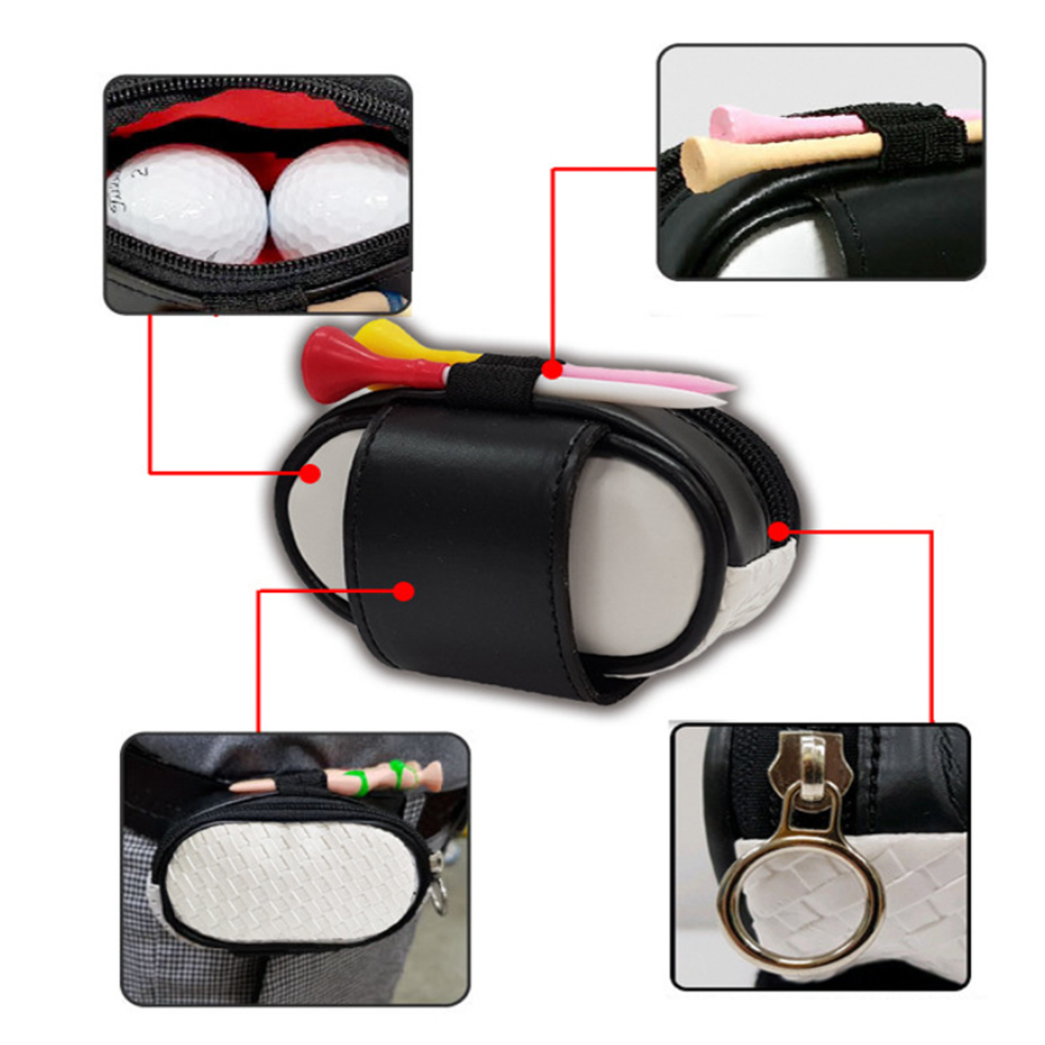 Golf Ball and Tees Pouch Bag 2