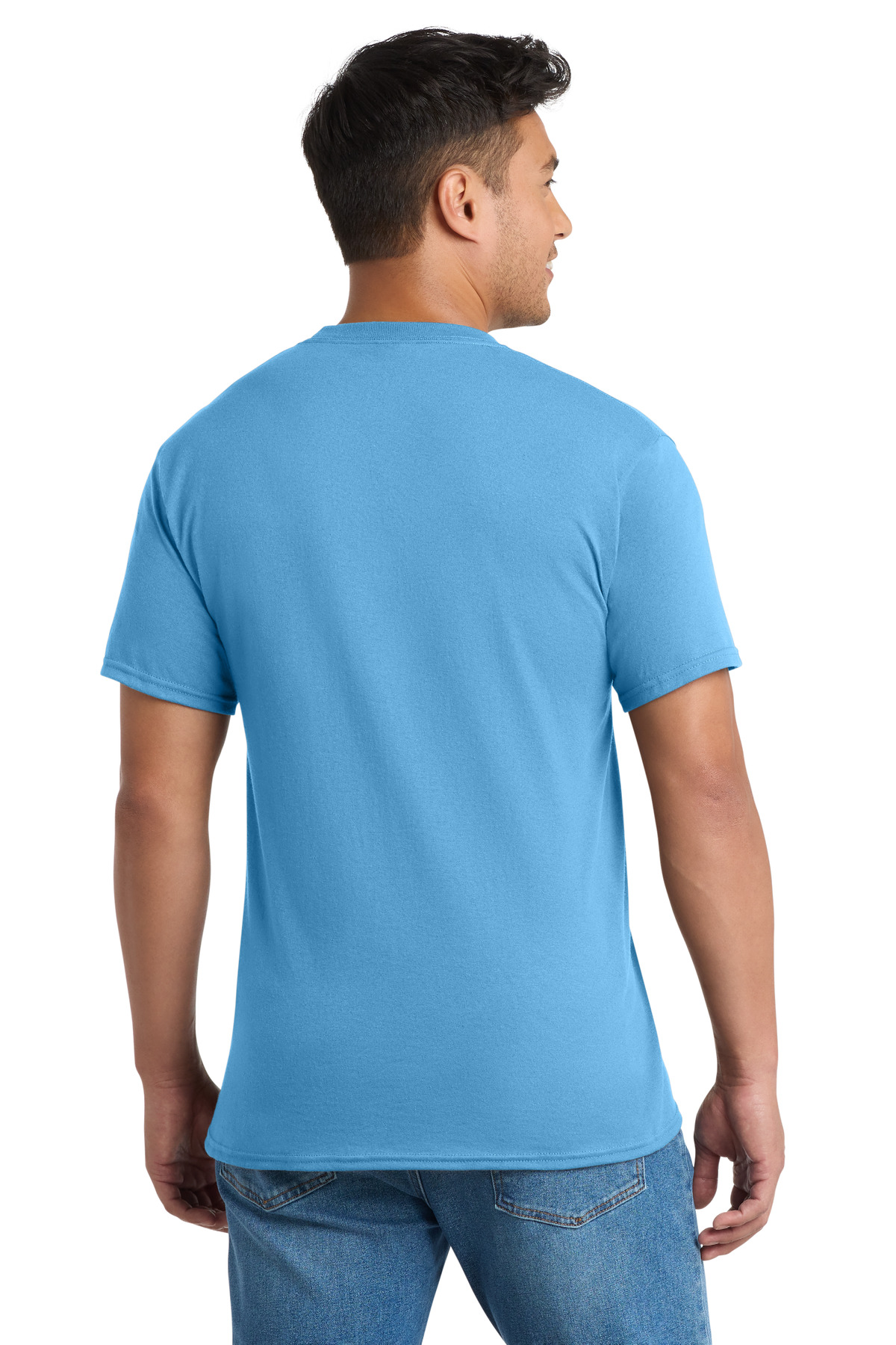 Port & Co Core Blend Pocket Tee. PC55P 115