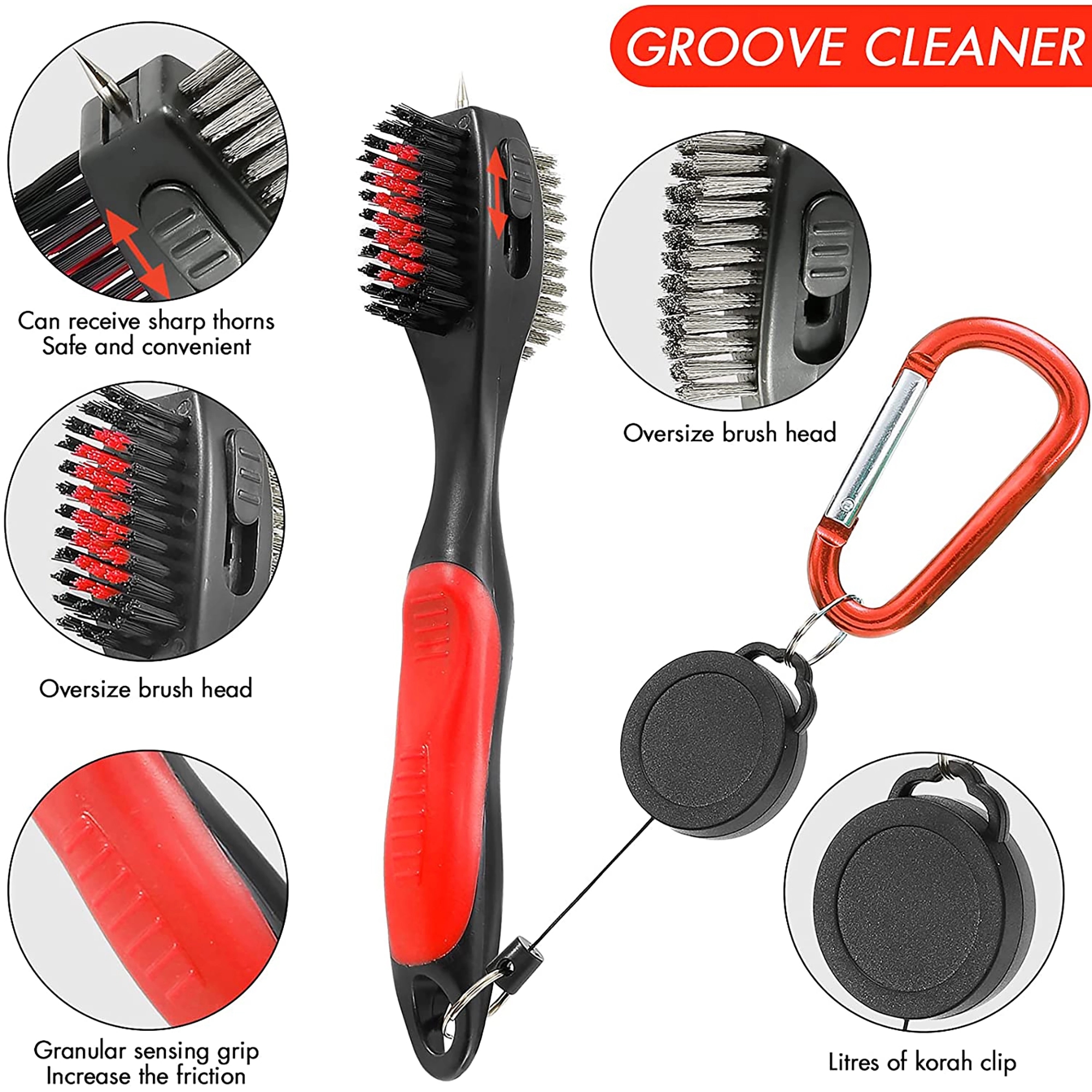 Golf Club Brush Groove Cleaner 5