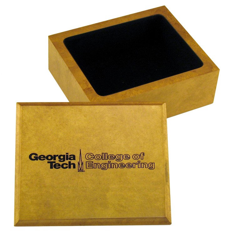 Wood Lift Off Lid Box, 4.8" x 4" x 2" 5