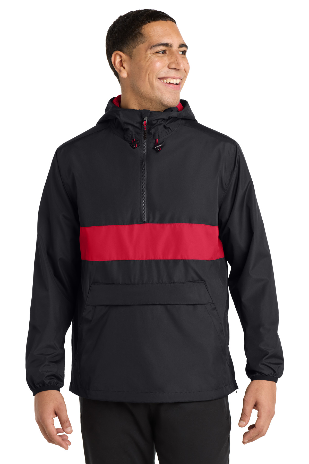 Sport-Tek Zipped Pocket Anorak. JST65 36