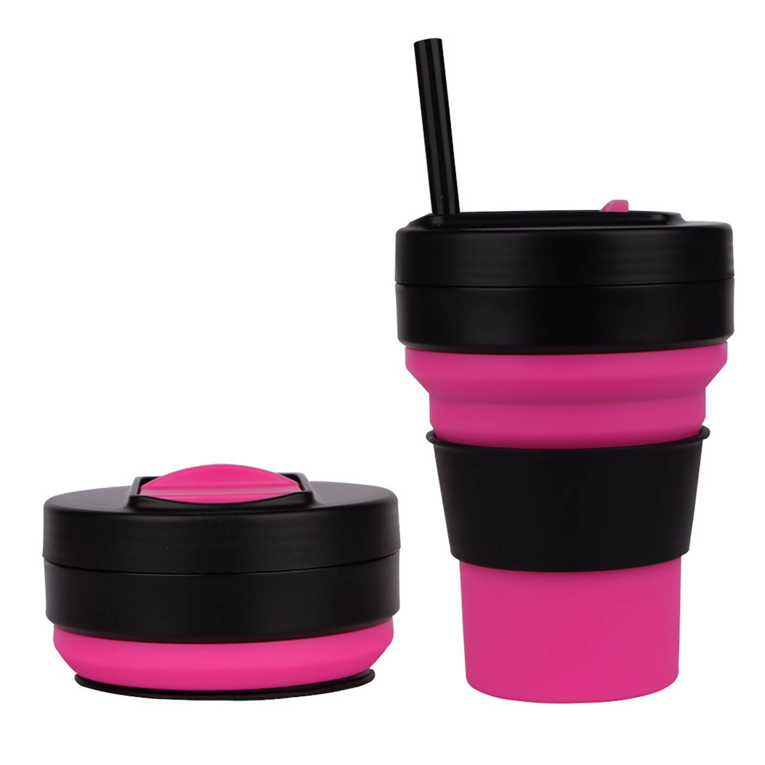 11 Oz Folding Travel Mug W/ Straw 7