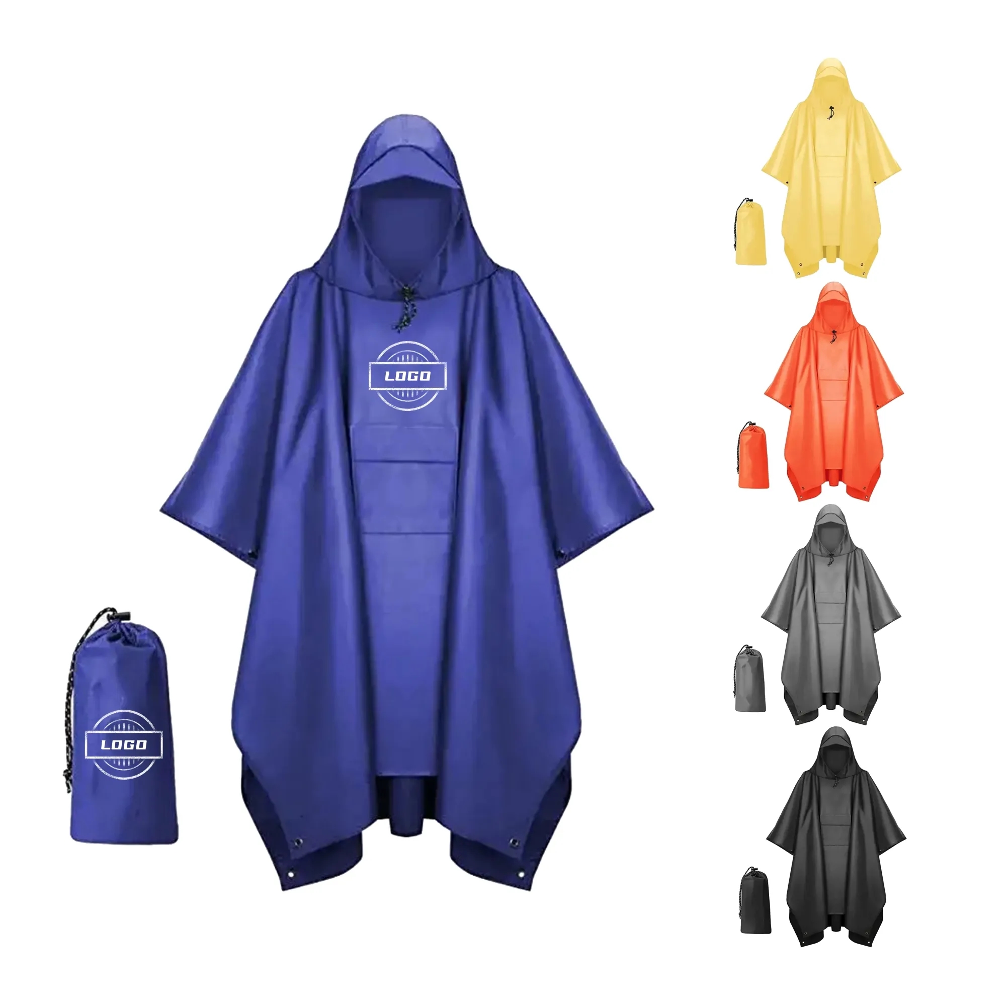 Pteromy Hooded Rain Poncho 6