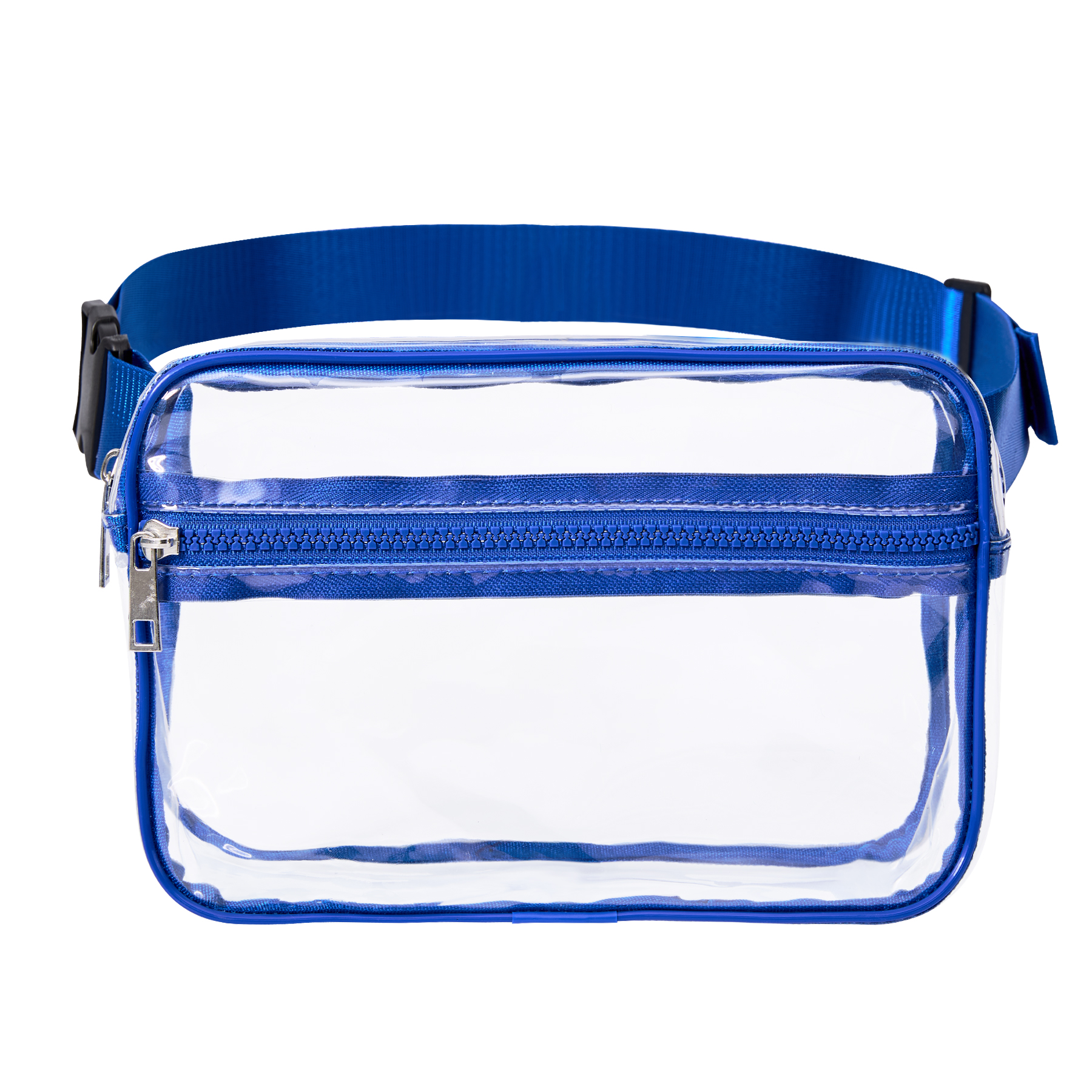 Stadium Approved Clear PVC Fanny Pack W/ Two Zipper Pockets 4