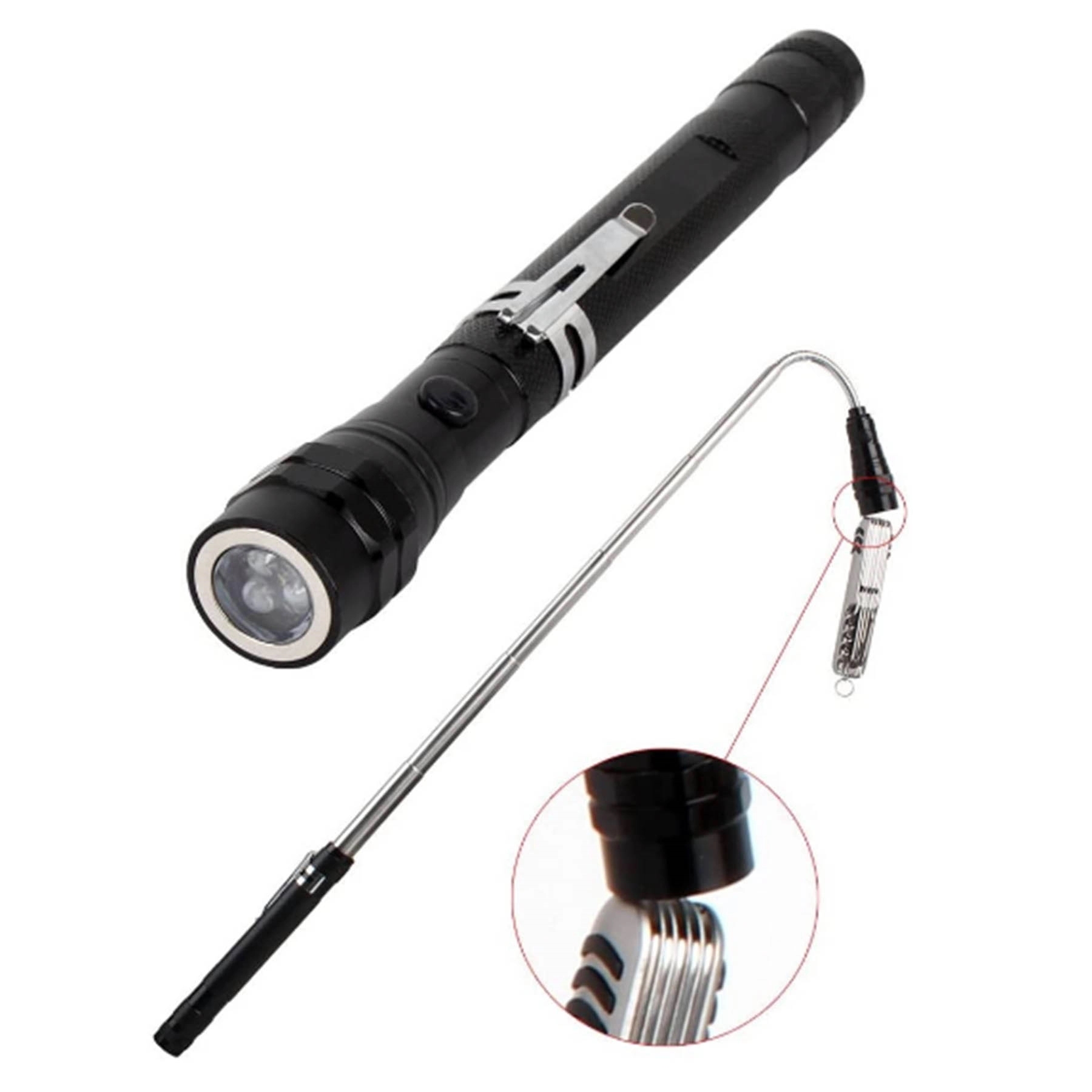 Portable LED Telescopic Flexible Extensible Flashlights 4