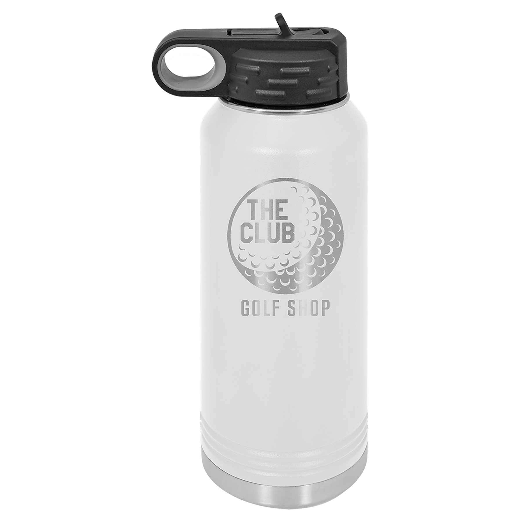 32 oz. White Powder Coated Laser Engraved Polar Camel Water Bottles, custom water bottle with logo imprint 2