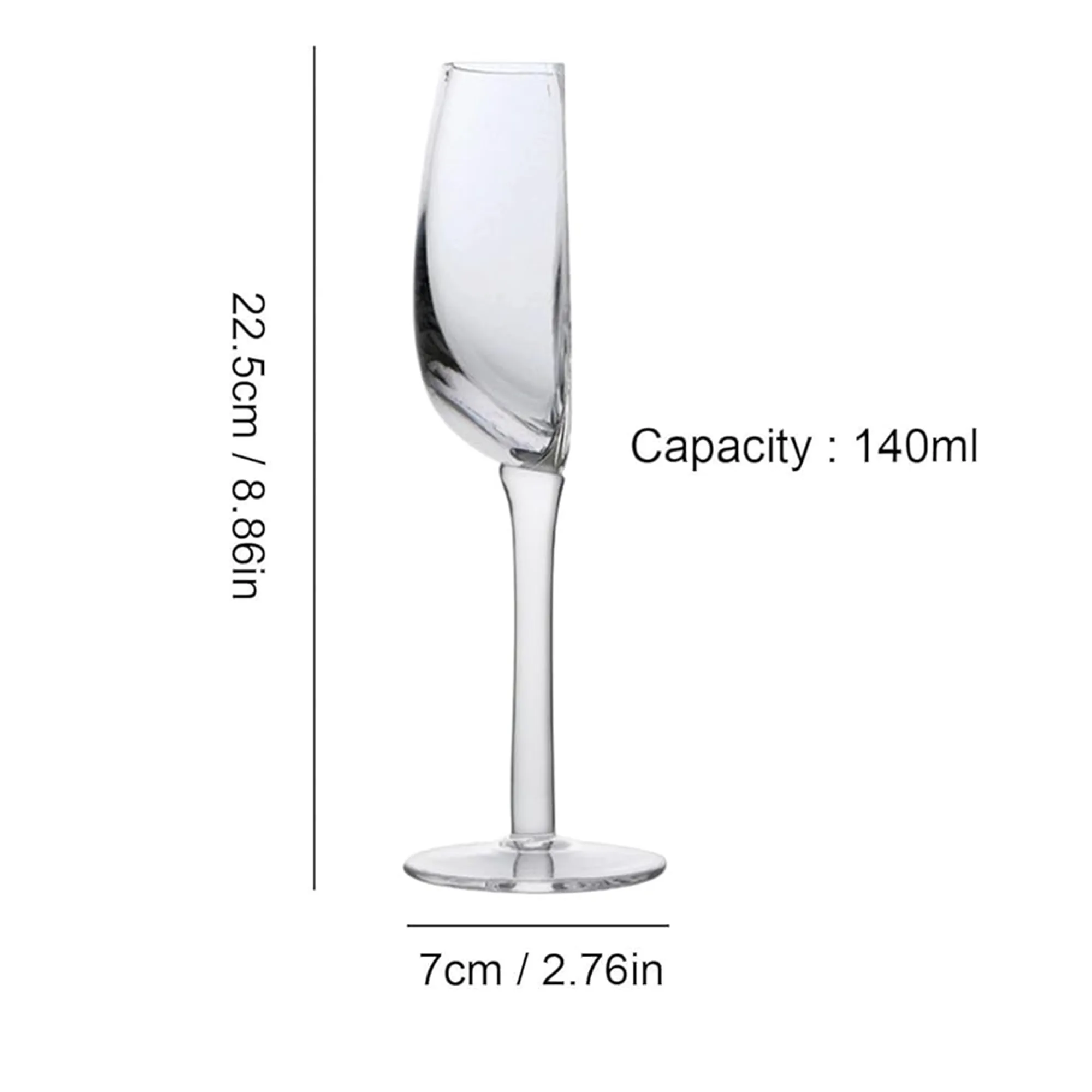 Semi Crystal Red Wine Glass 2