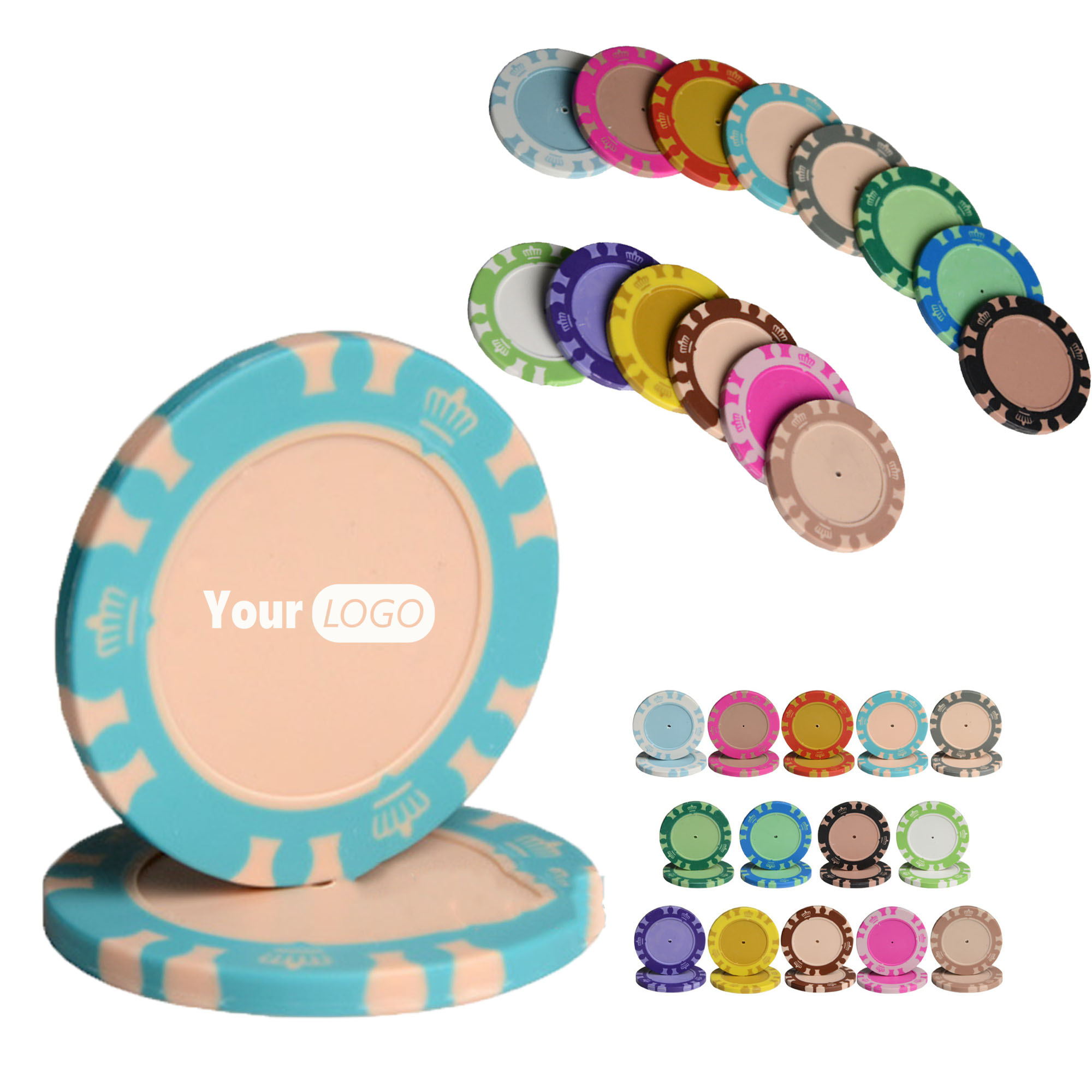 Customizable Clay Composite Gaming Tokens 3