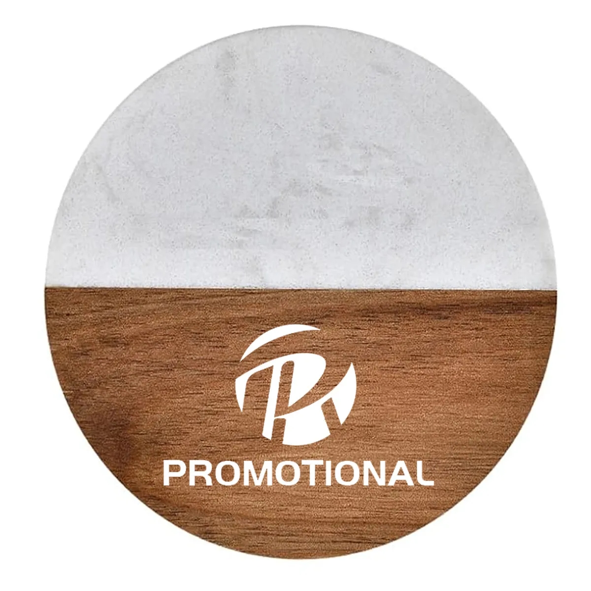 Round Wood Marble Coasters 4