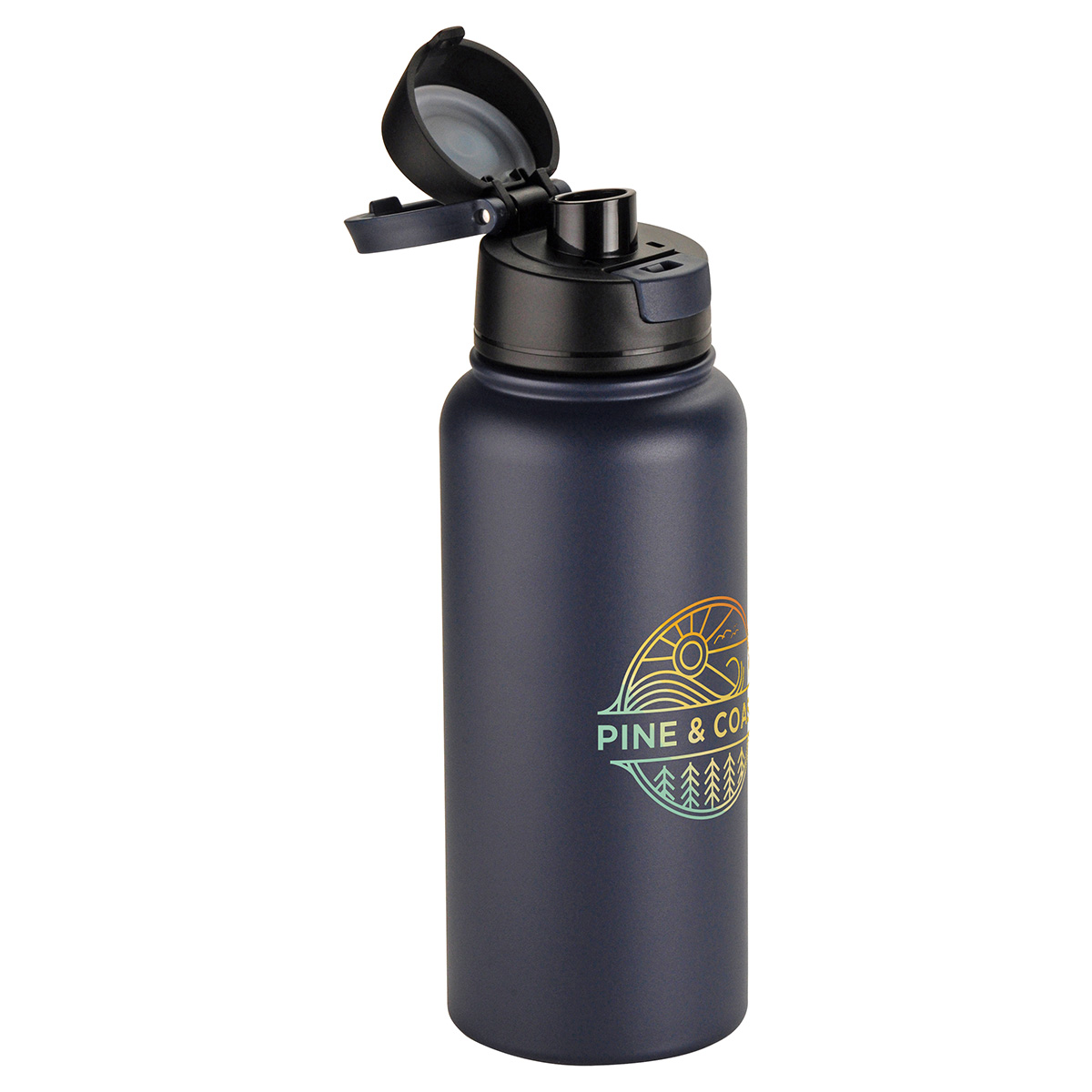 Cabrio 32 oz Recycled Stainless Steel Vacuum Insulated Bottle, custom water bottle with logo imprint 6