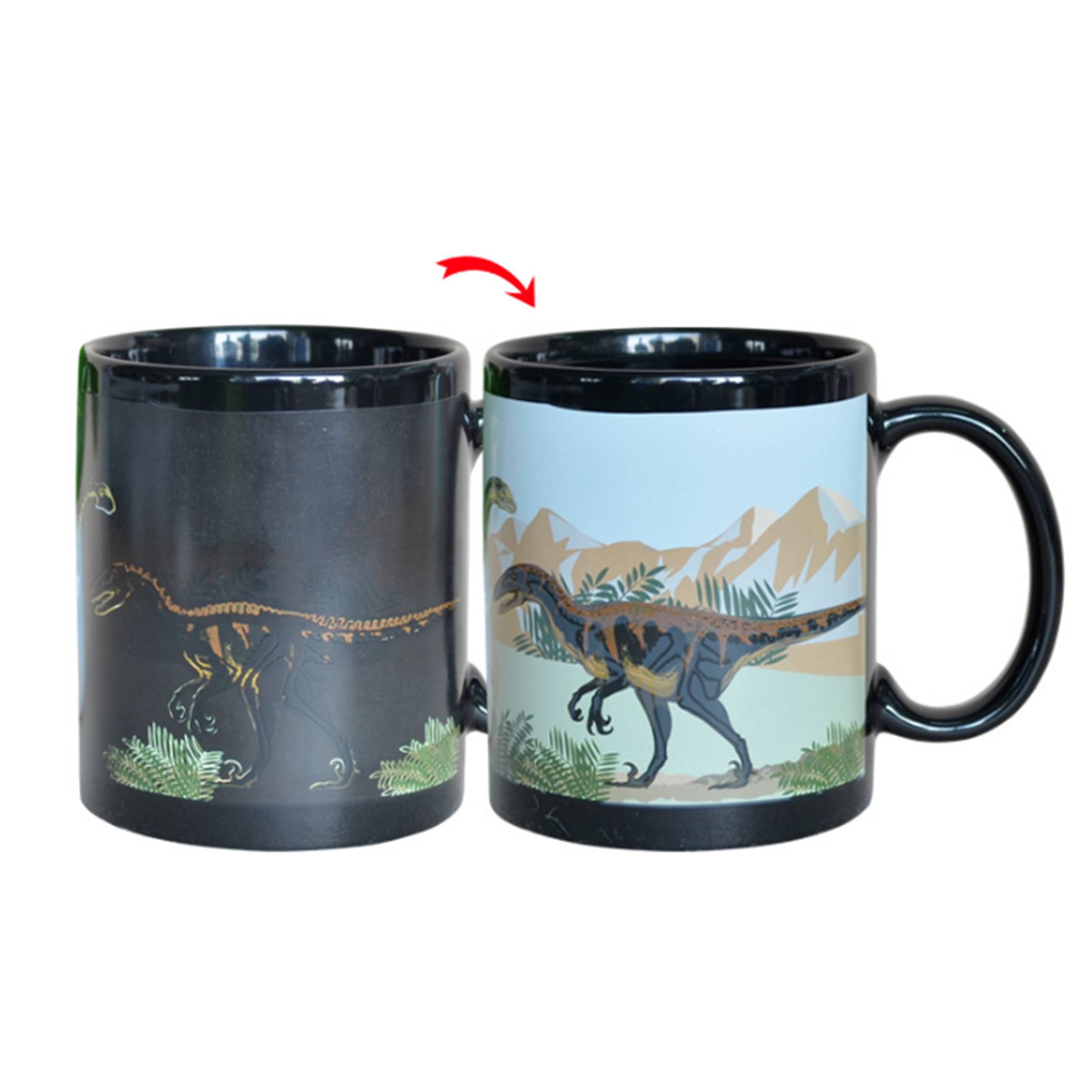 11oz Dinosaur Pattern Color Change Mug 1