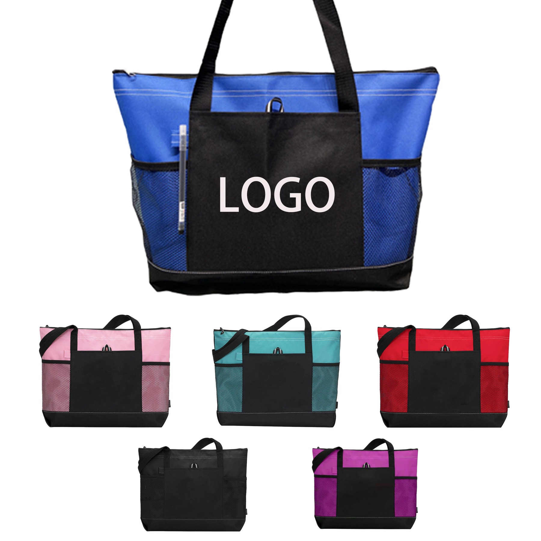 Zippered Tote Bag