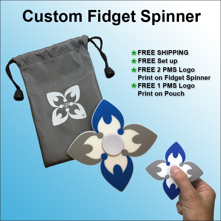 Custom Fidget Spinner with Free Pouch