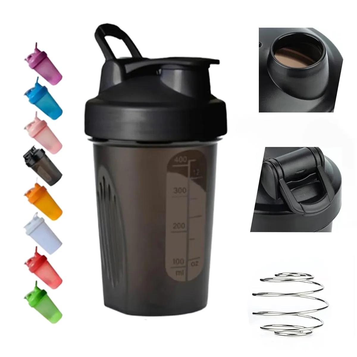 14oz Shaker Bottle Mixer Blender Cup 3