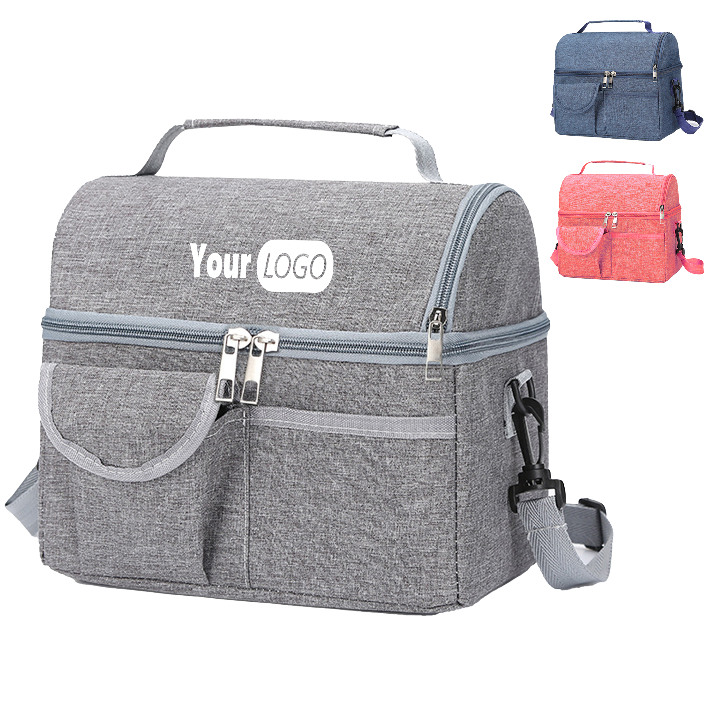Oxford Insulated Lunch Bag With Dual Compartments 3