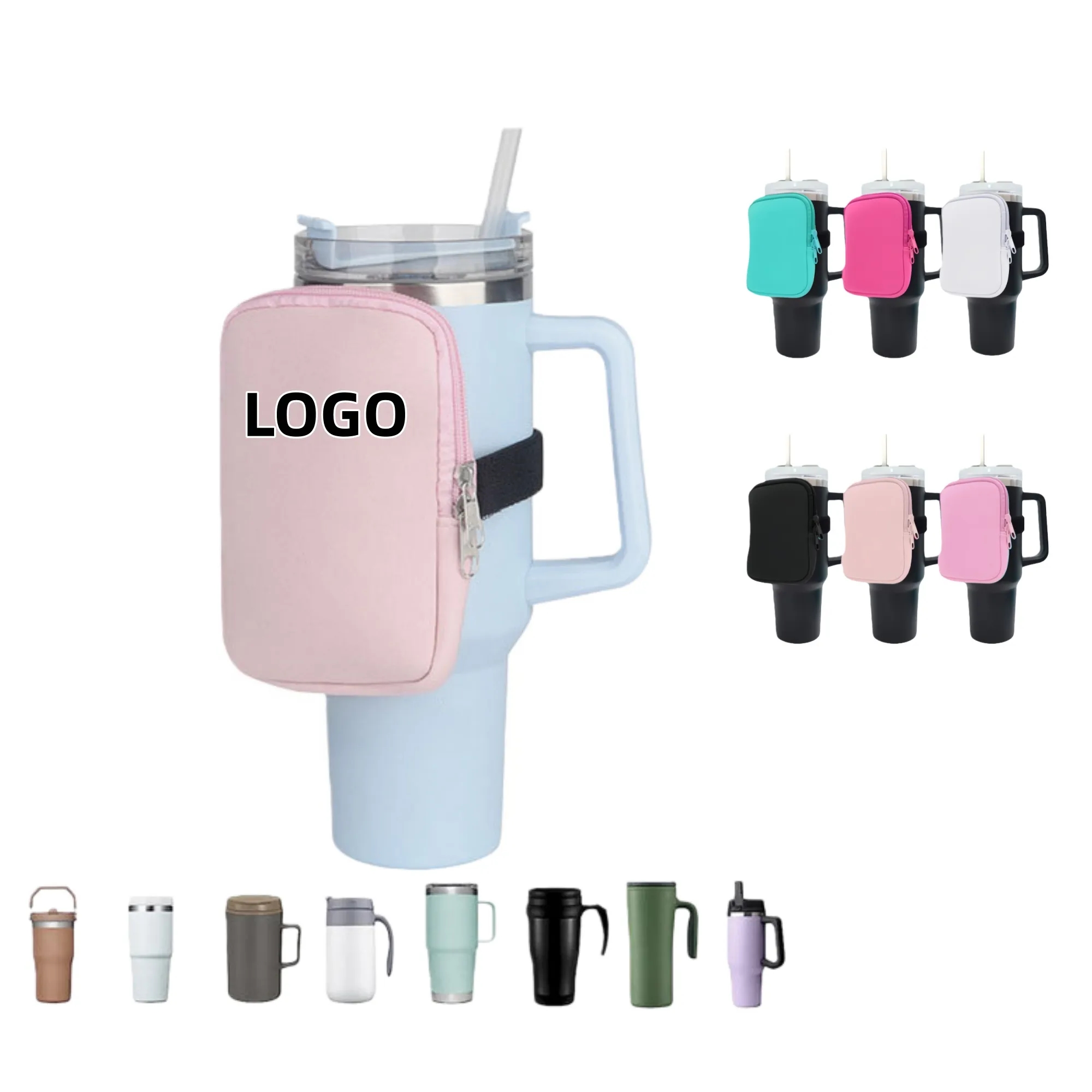 Customized Non-slip Coin Purse Cup Holder