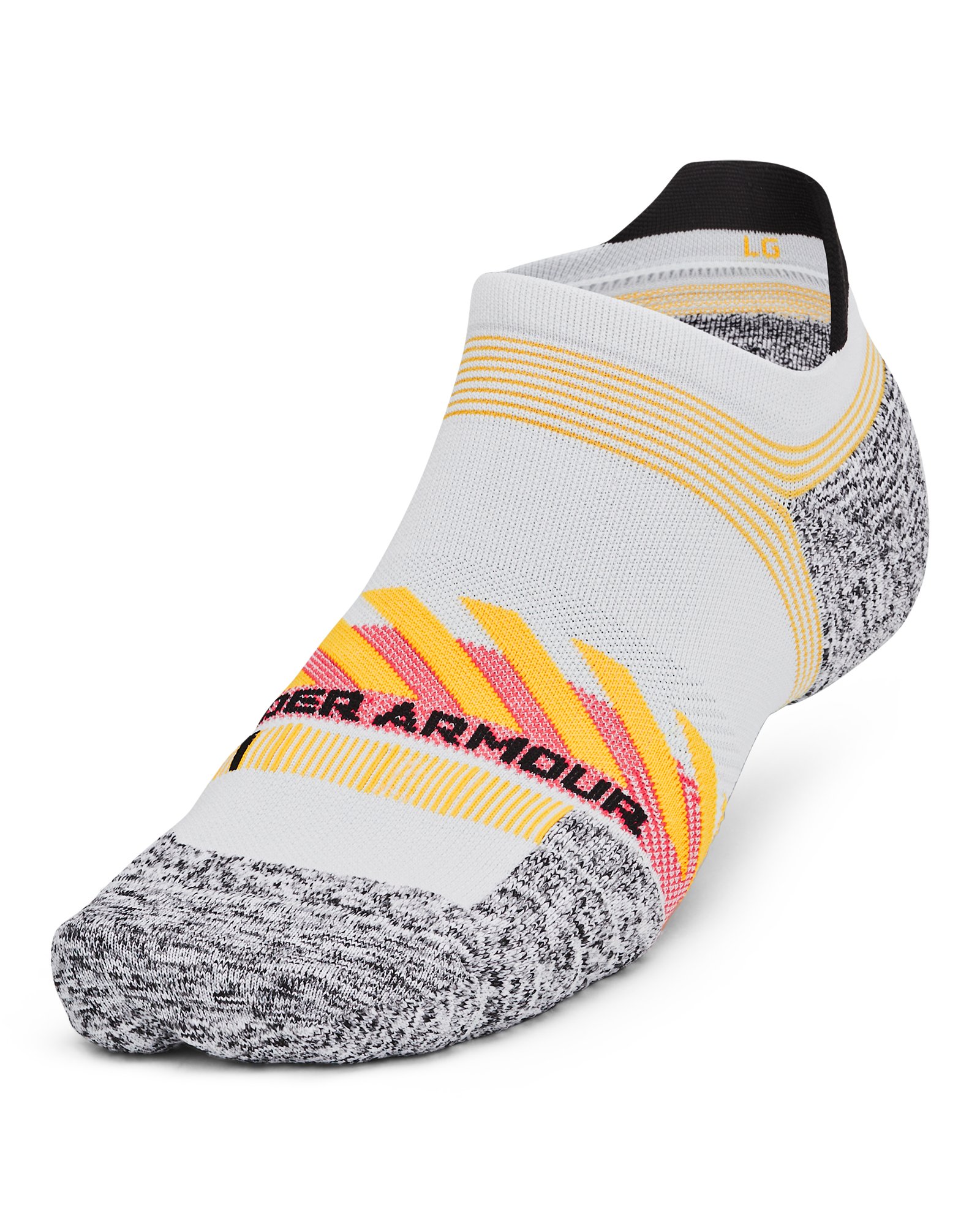 UA ArmourDry Run Cushion Unisex No Show Tab Socks 5