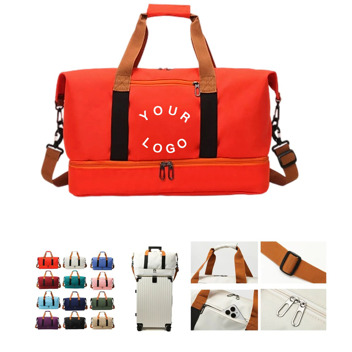 Water Resistant Oxford Tote Bag with Strap 6