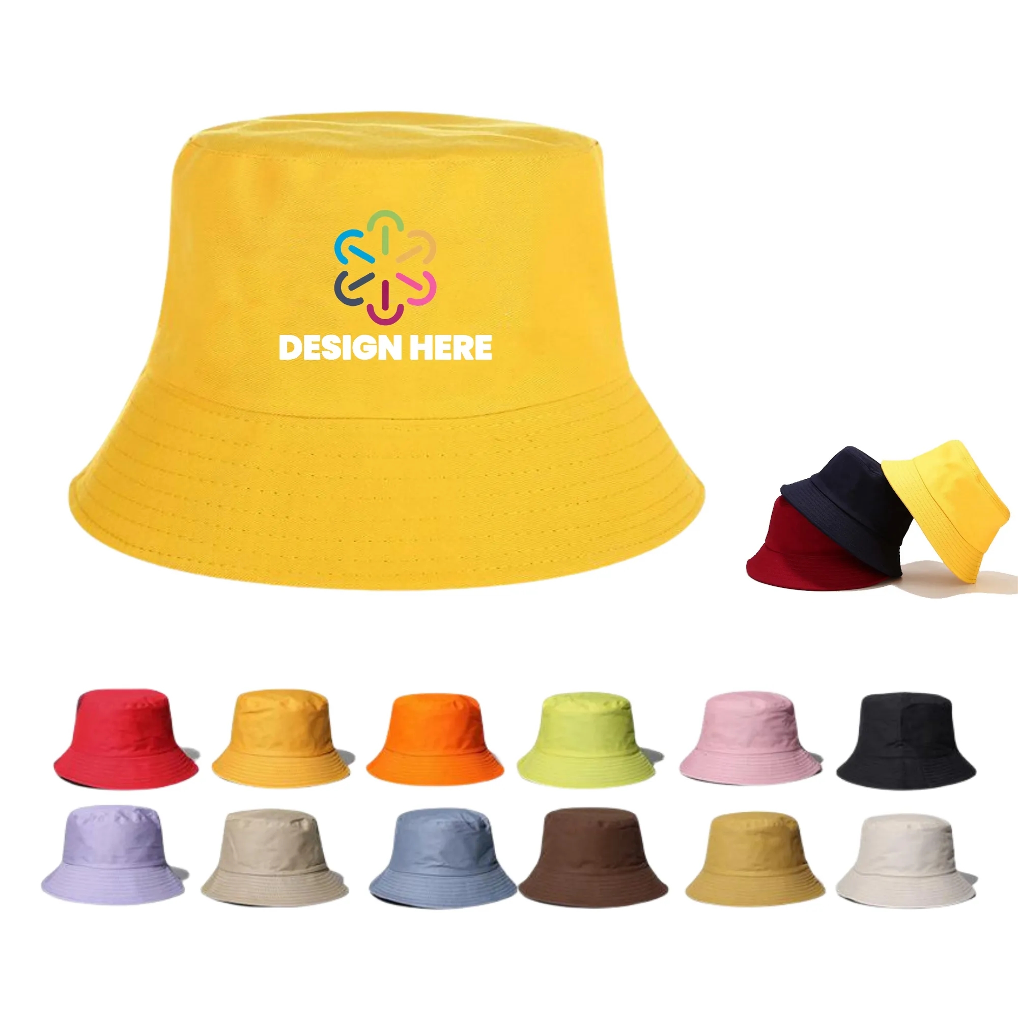 Full Color Bucket Hat Summer Sun Visor 5