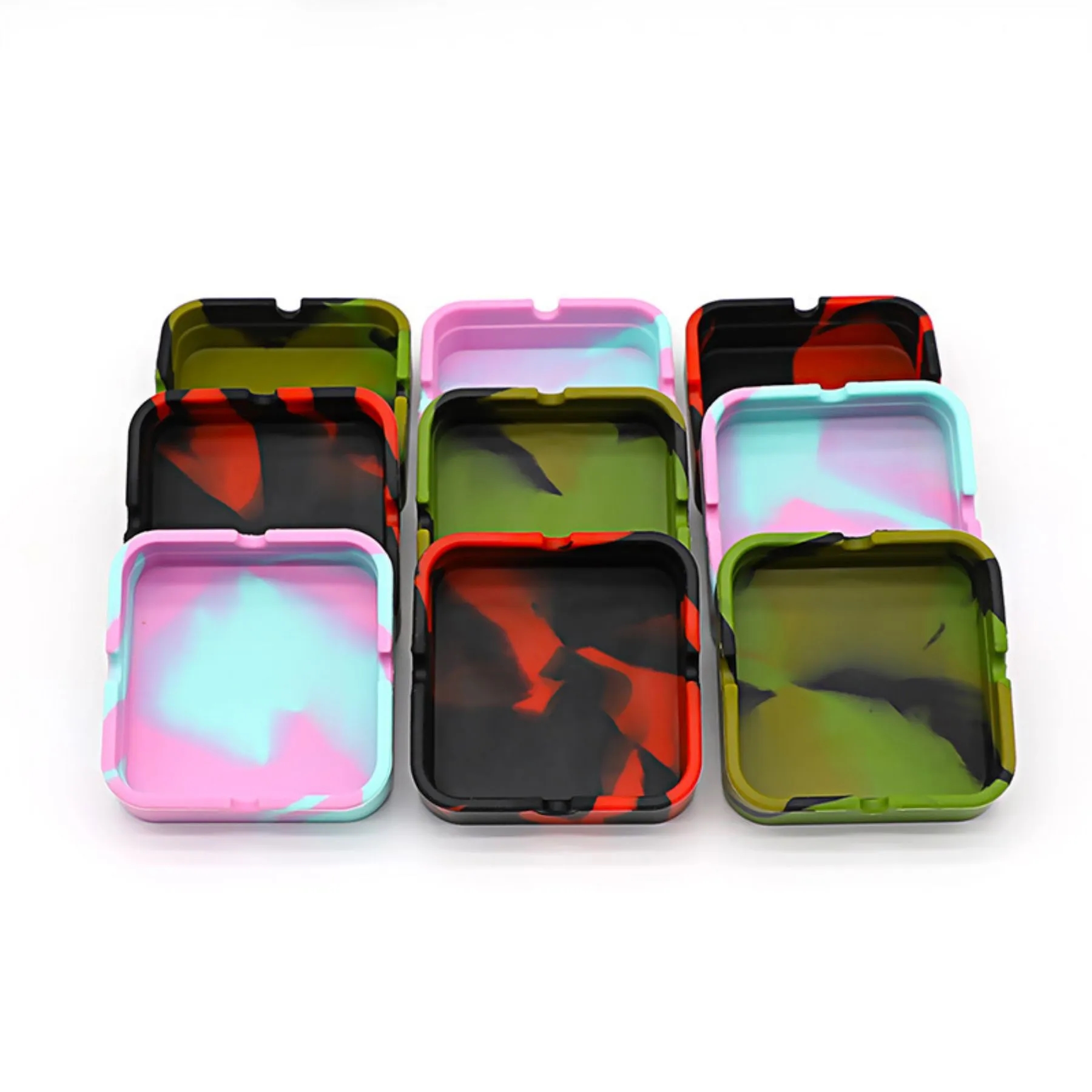 Square Silicone Ashtray 4
