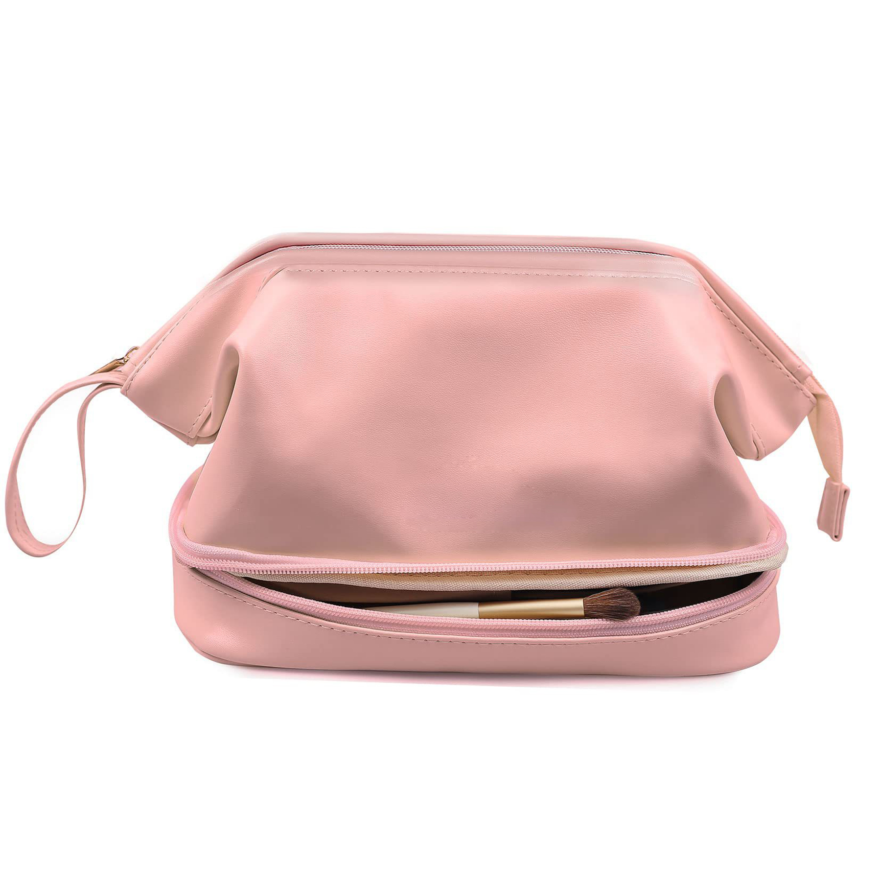 PU Leather Large Capacity Travel Cosmetic Bag for Women 2
