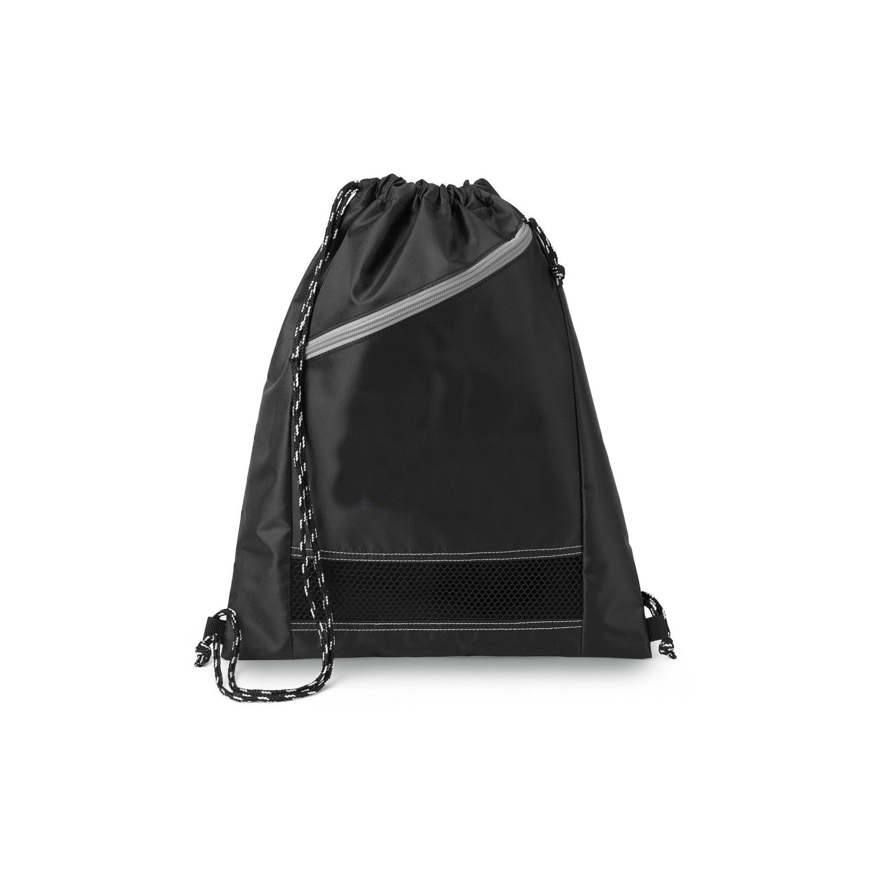 Pocket Polyester Drawstring Backpack 4