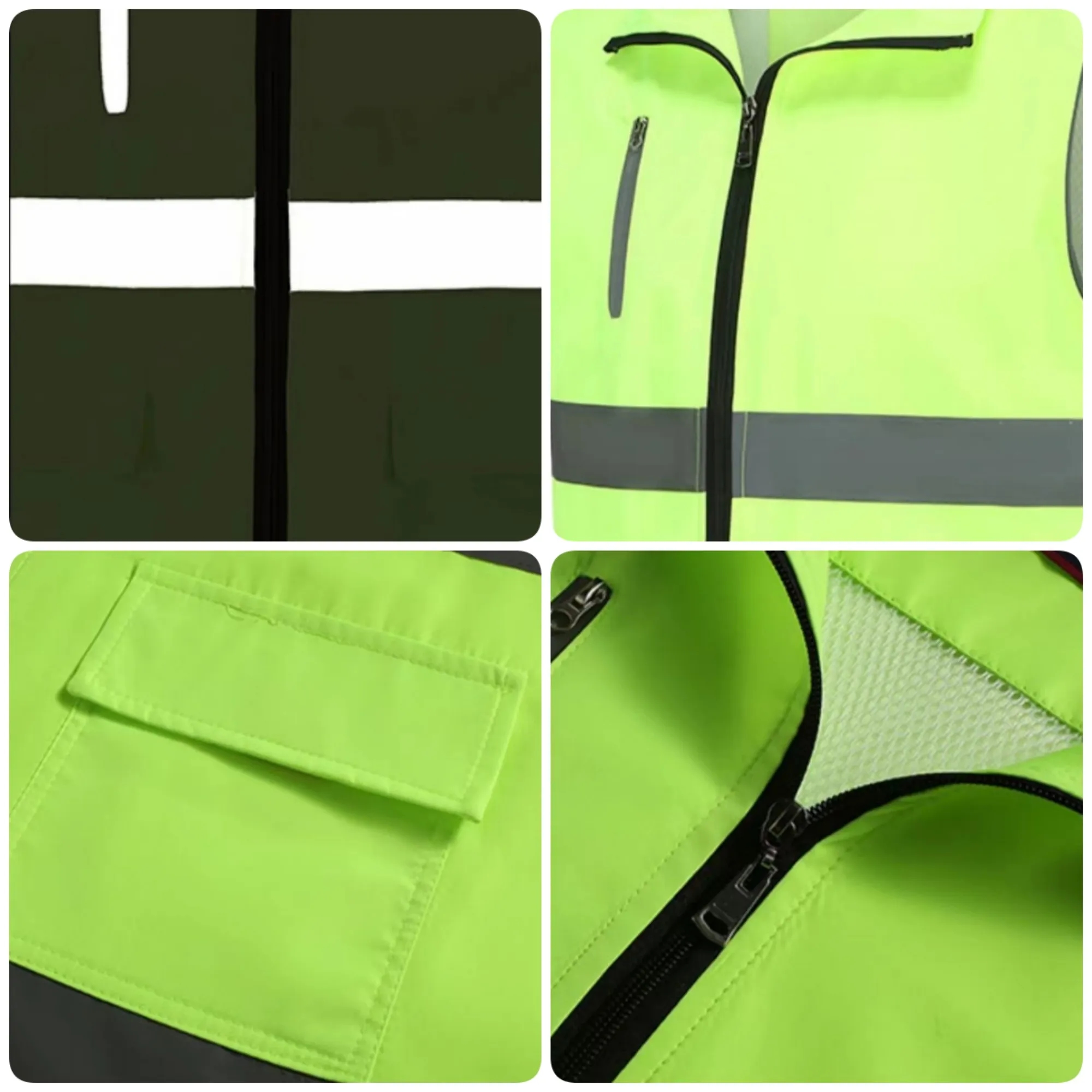 Reflective Safety Vest Work Uniform Custom Logo 2
