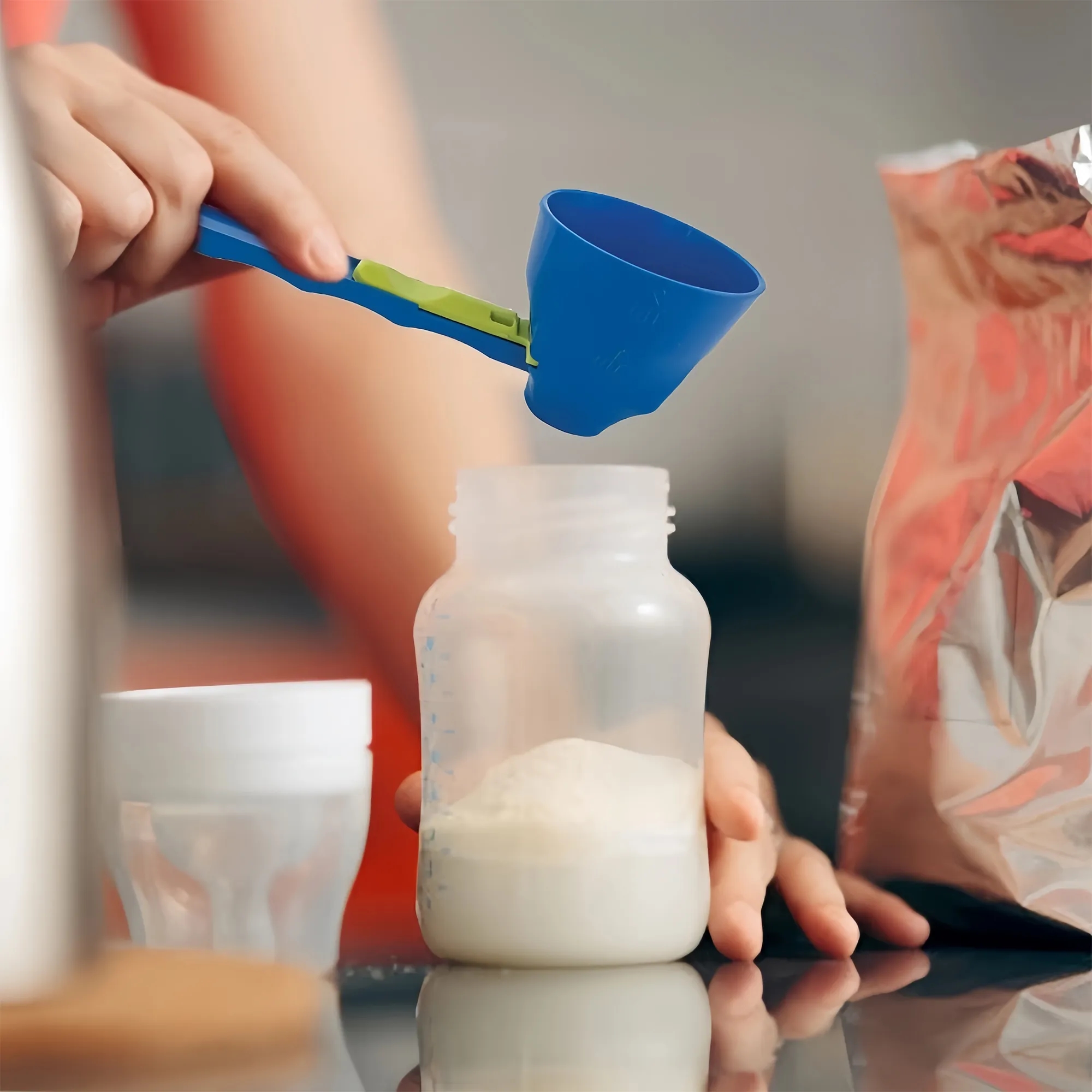 Mess Free Measuring Funnel Sliding Spoon 5
