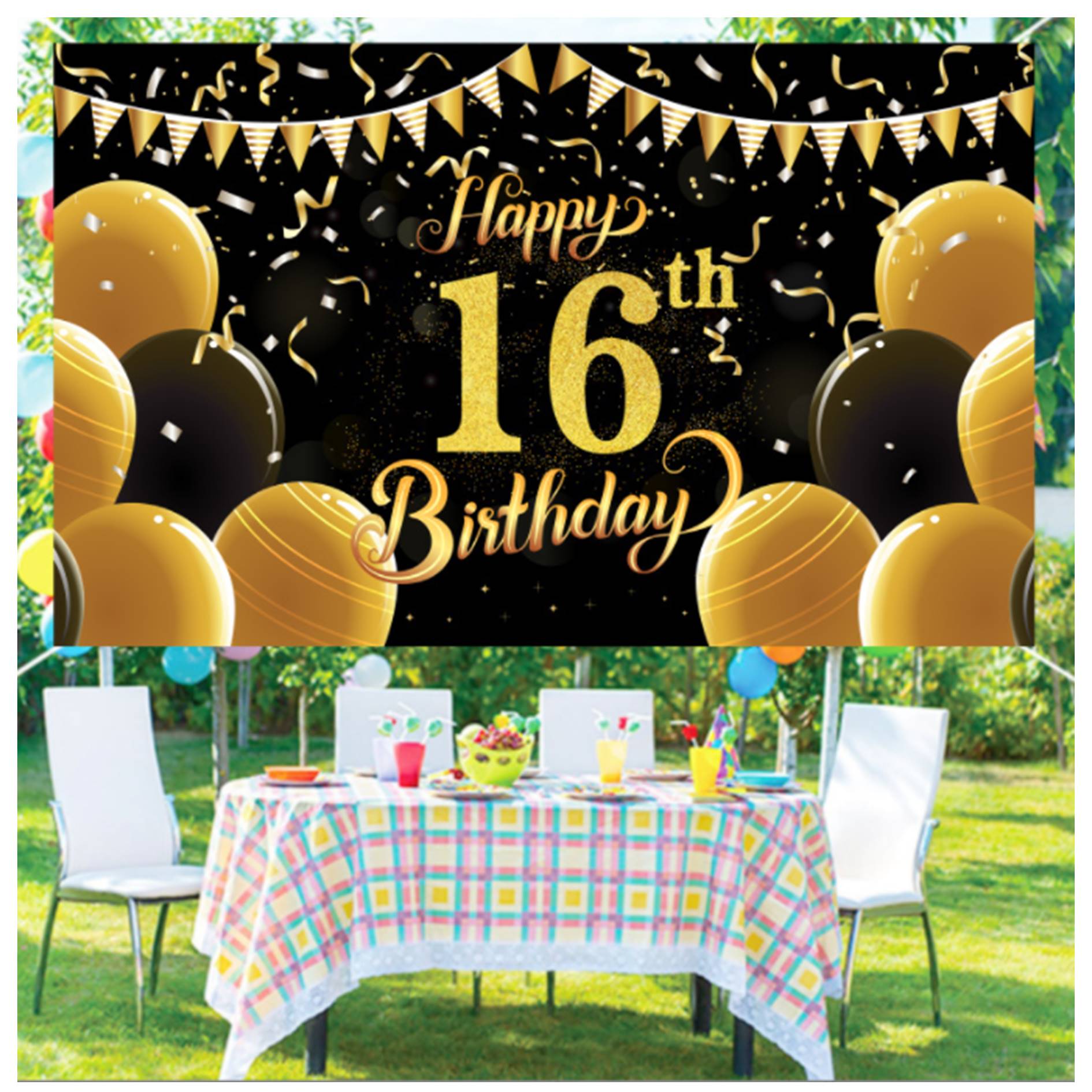 Custom Birthday Party Decoration Banner 2