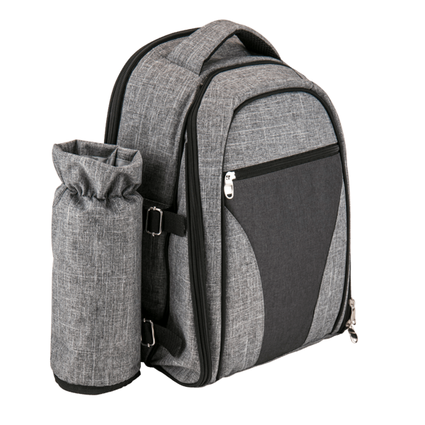 Wine & Picnic Cooler Backpack for Four + Fleece Blanket 7