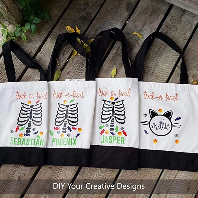 Large Two-Tone Canvas Tote Bag, custom tote bag with logo imprint 5