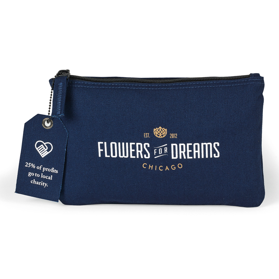 Avery Cotton Zippered Pouch 30
