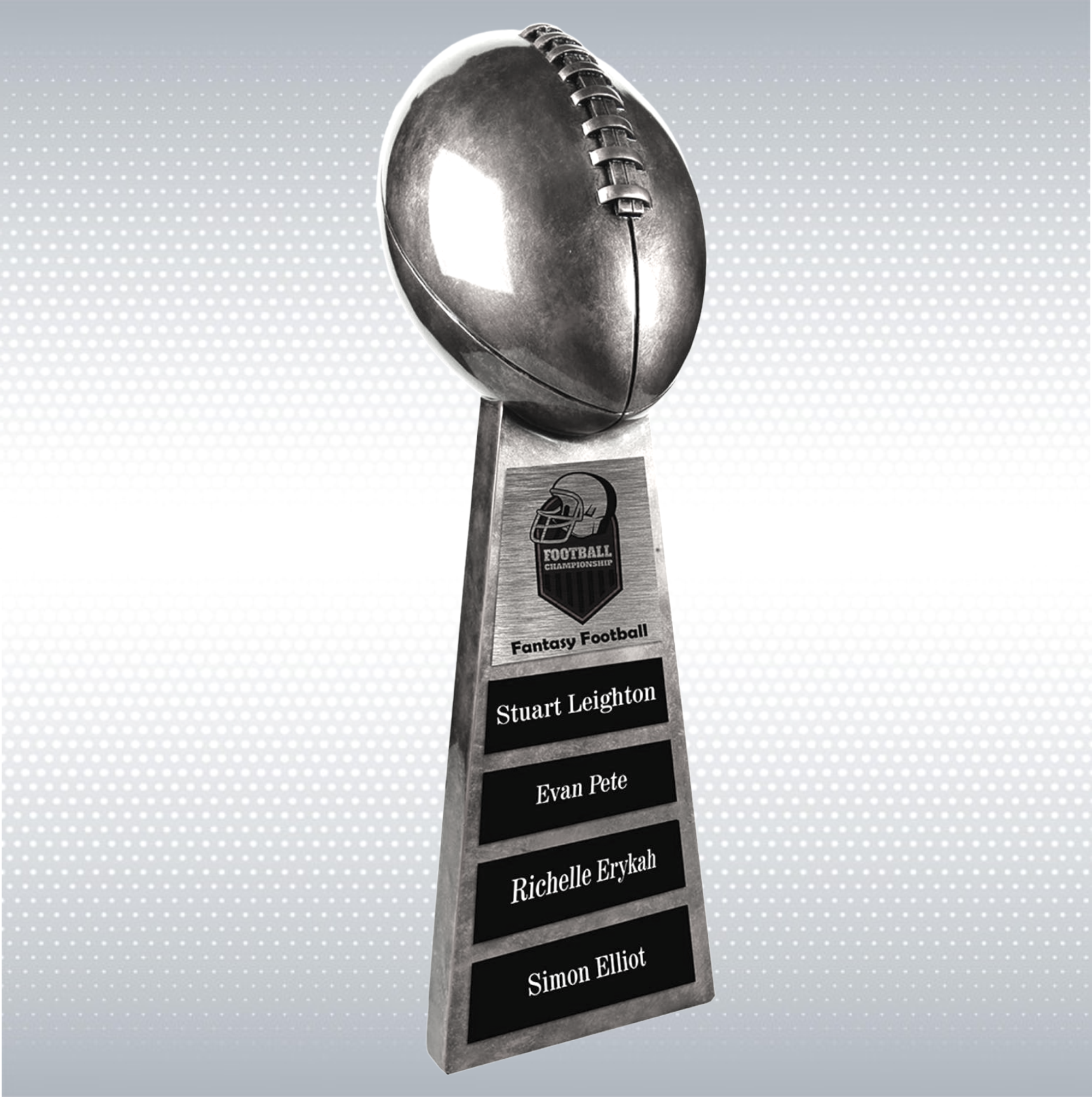 10 1/4" Antique Gold Football Award 22