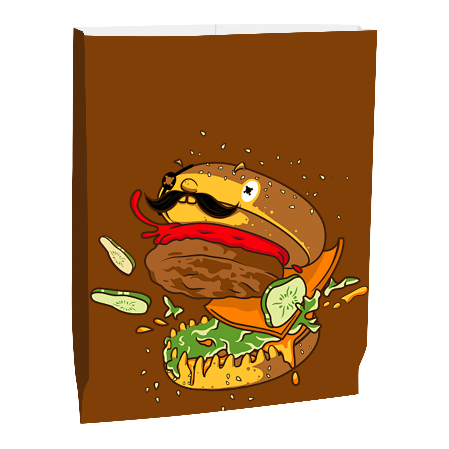 Disposable Food Grease-proof Paper Bags 6