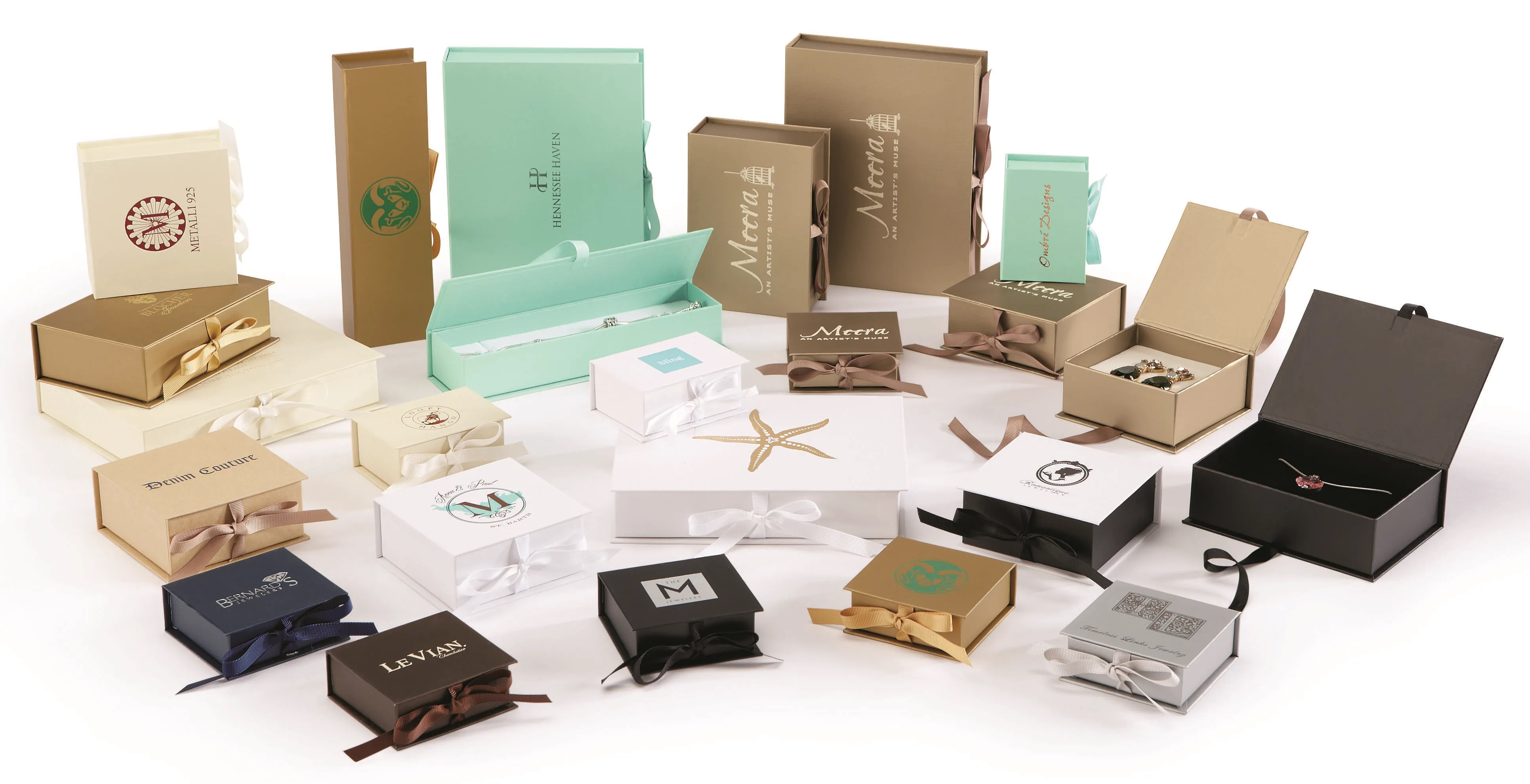 Luxe Ribbon Jewelry Boxes