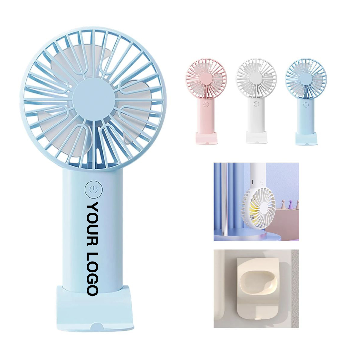 Plastic Desktop Fan with Removable Base 6