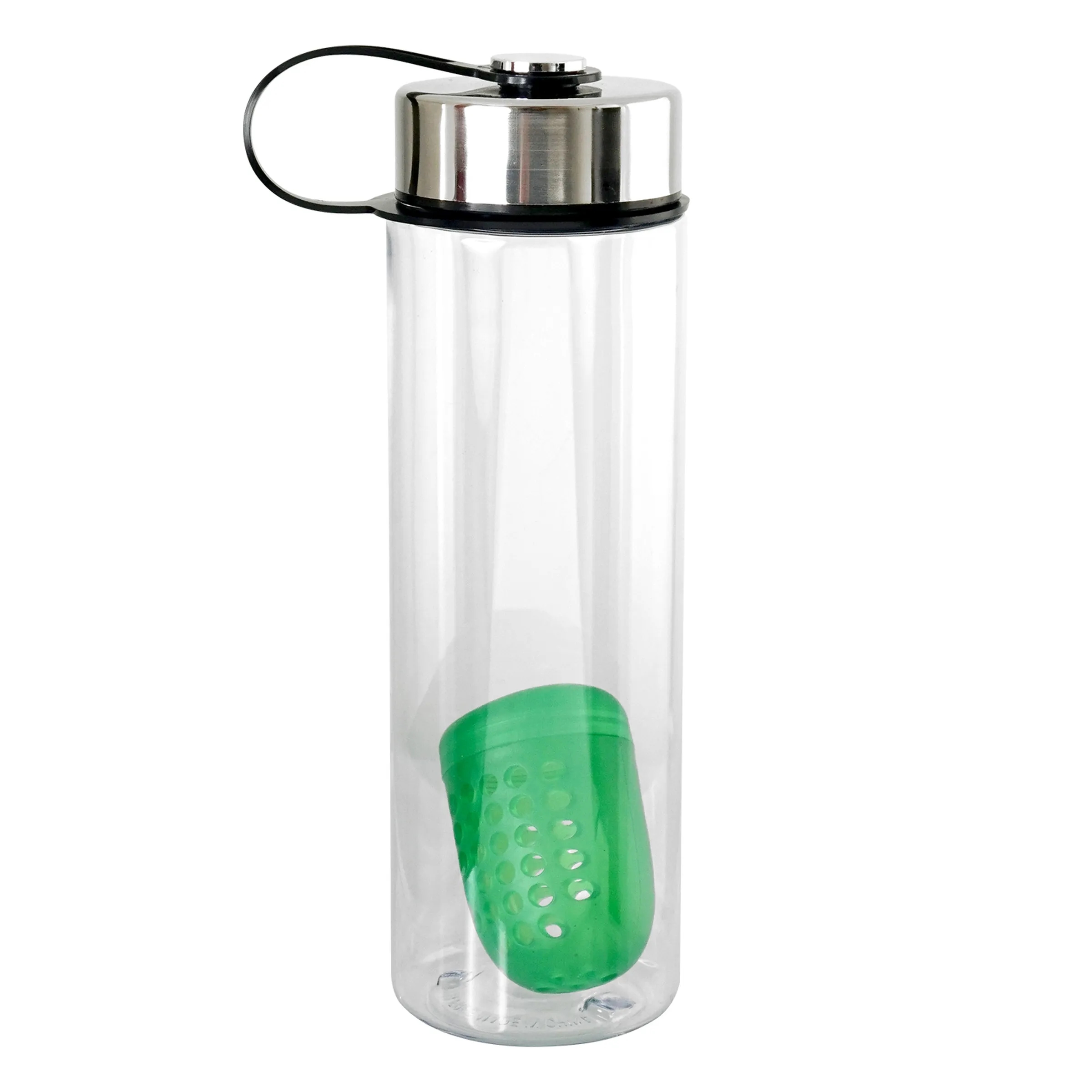 Metal Lanyard Lid 24 oz. Bottle With Floating Infuser, custom water bottle with logo imprint 10