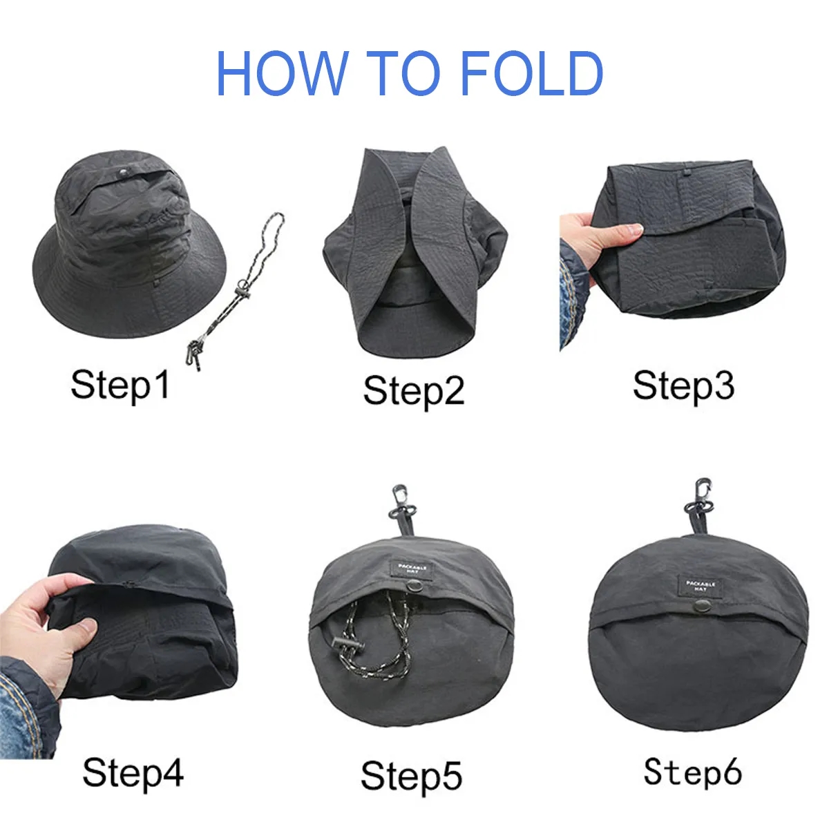 Foldable Quick Dry UV Protection Sun Hats 4