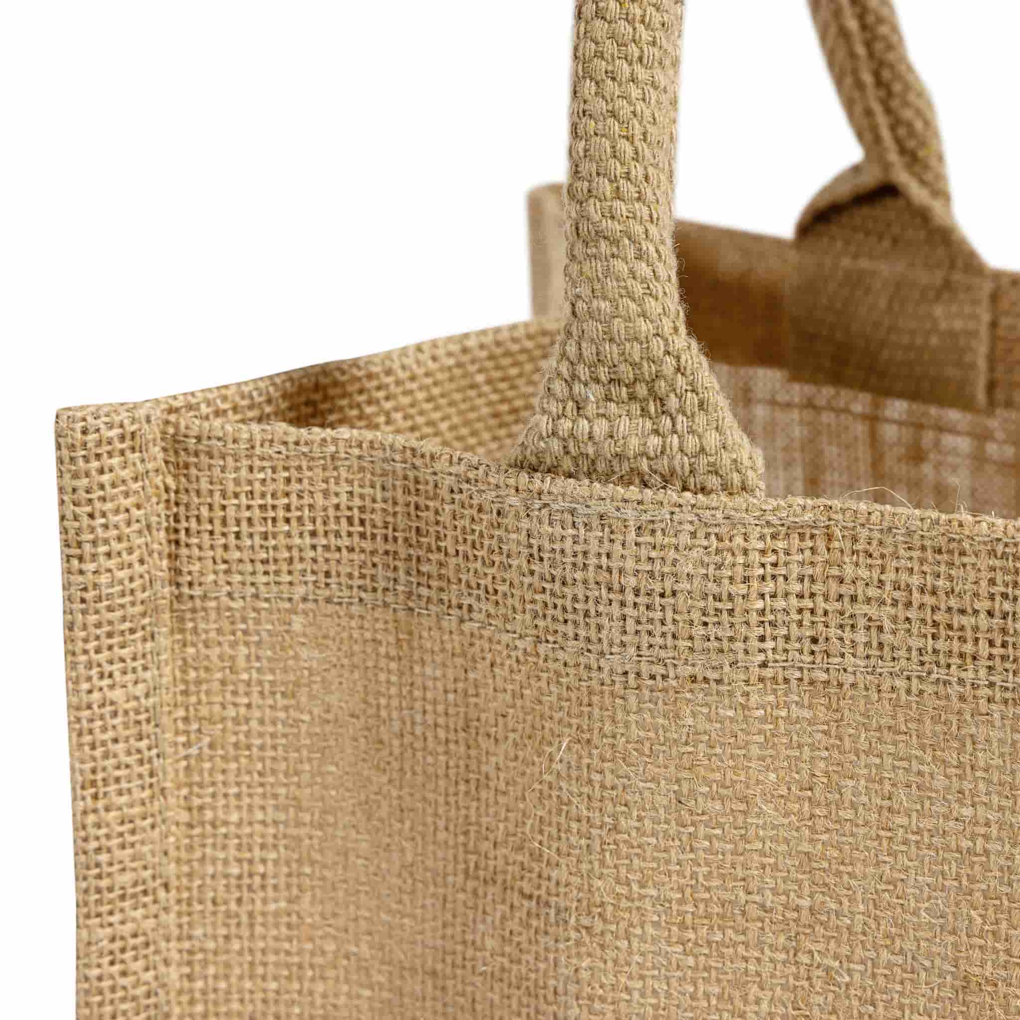 Square Jute Tote Bag, custom tote bag with logo imprint 26