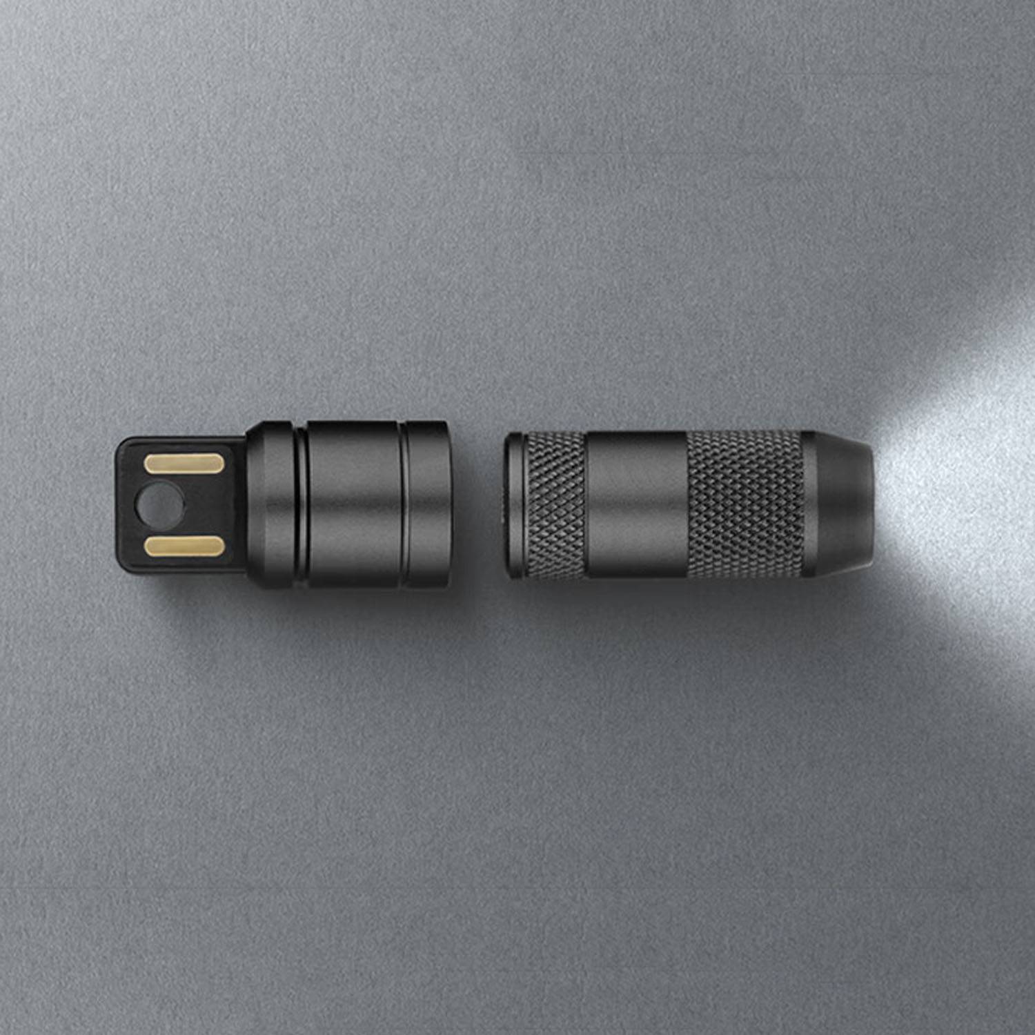 Portable Mini USB Magnetic Waterproof Keychain Flashlight 6