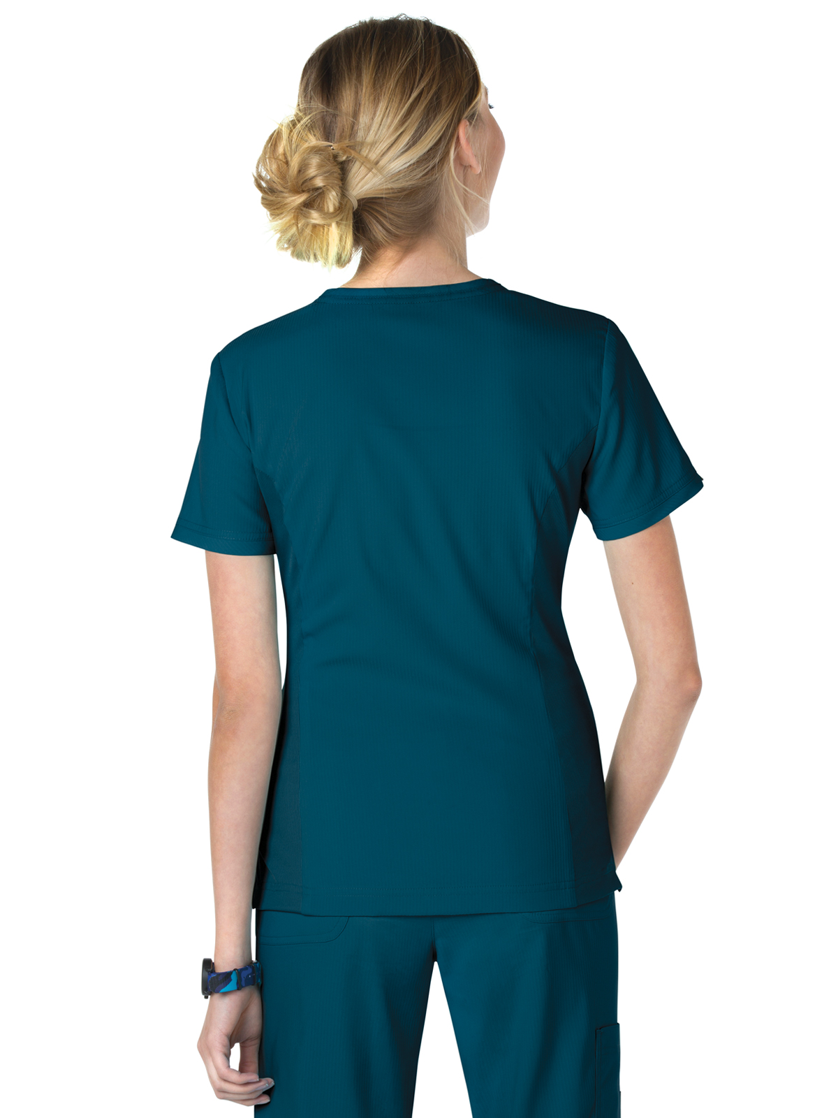 koi - Lite - Women's Three-Pocket Mock-Wrap Philosophy Top 16