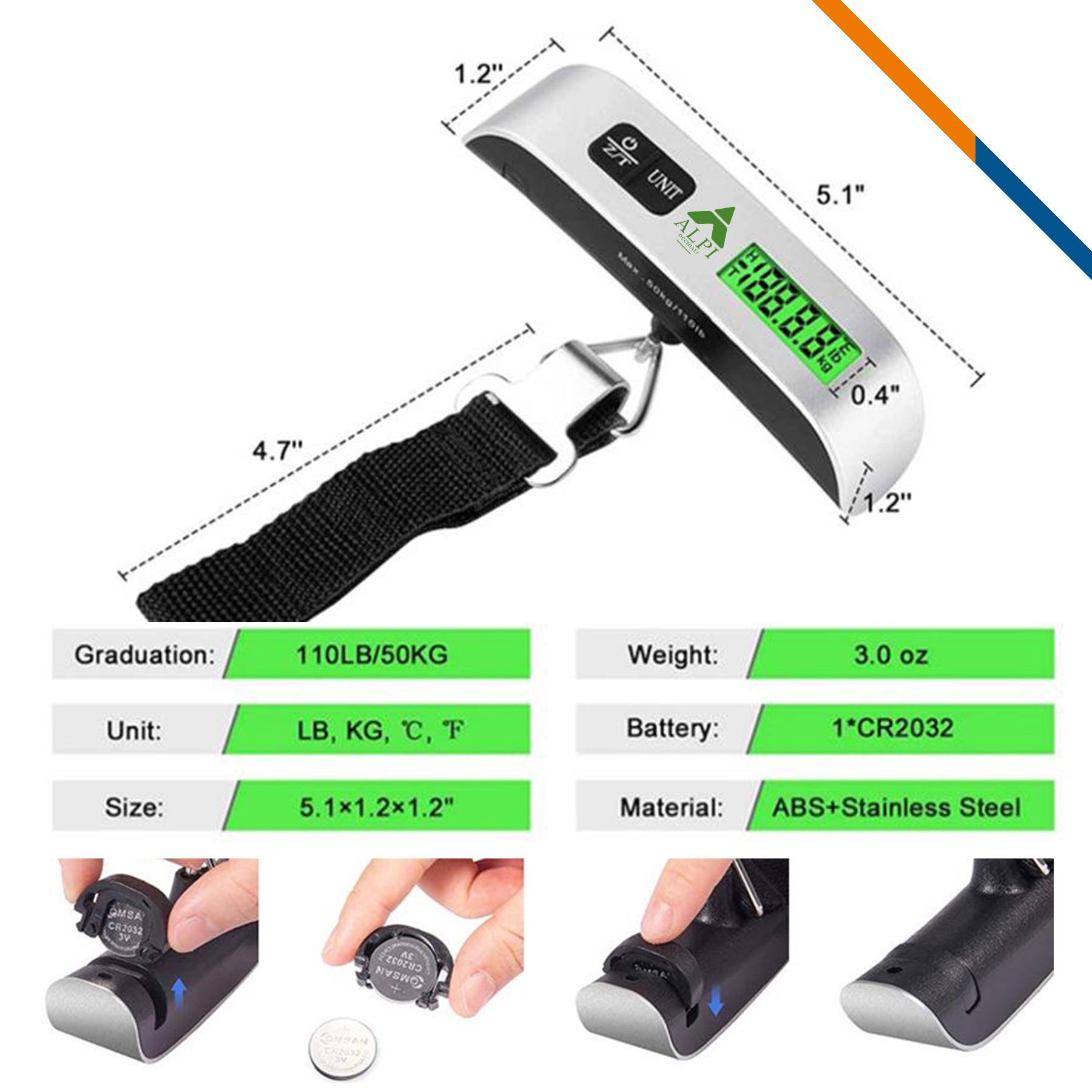 Jax Digital Luggage Scale 7