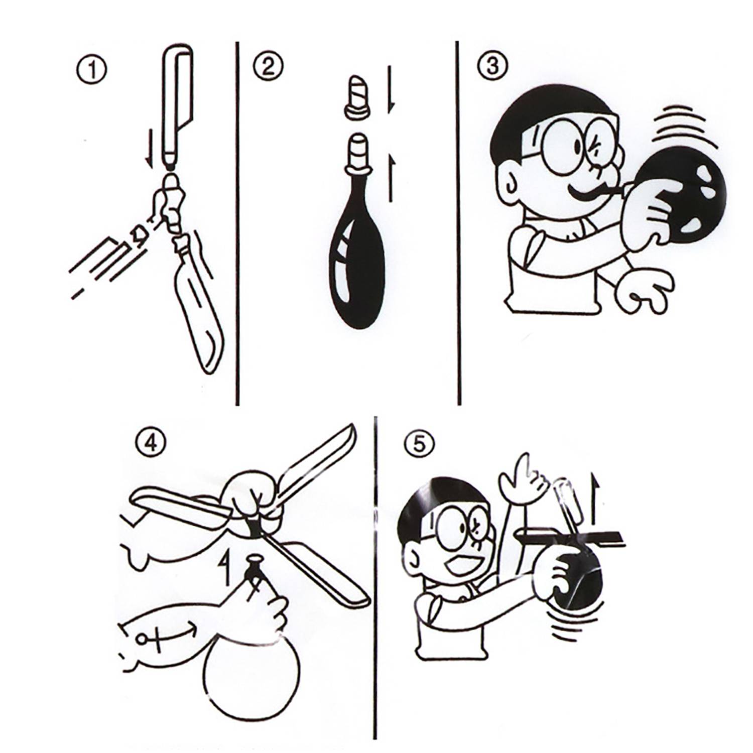 Outdoor Fun Balloon Helicopter Toy For Kids 2