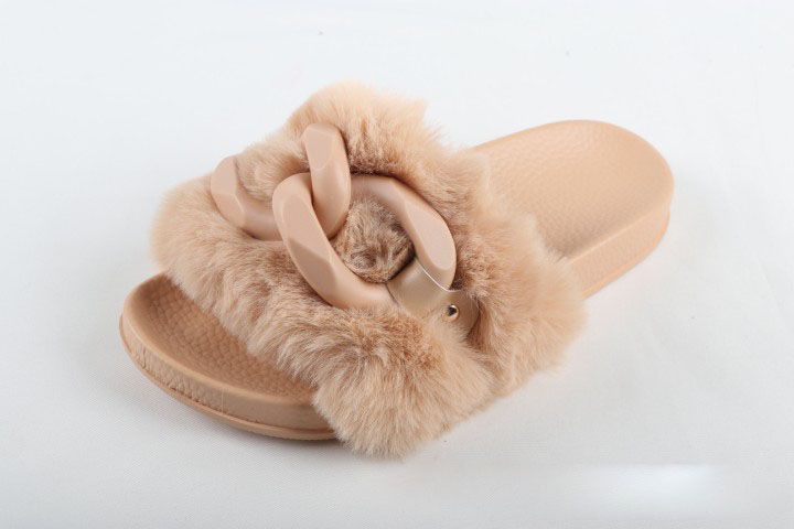 Fuzzy Sandals Slippers Soft Slides Flat for Indoor/Outdoor 4