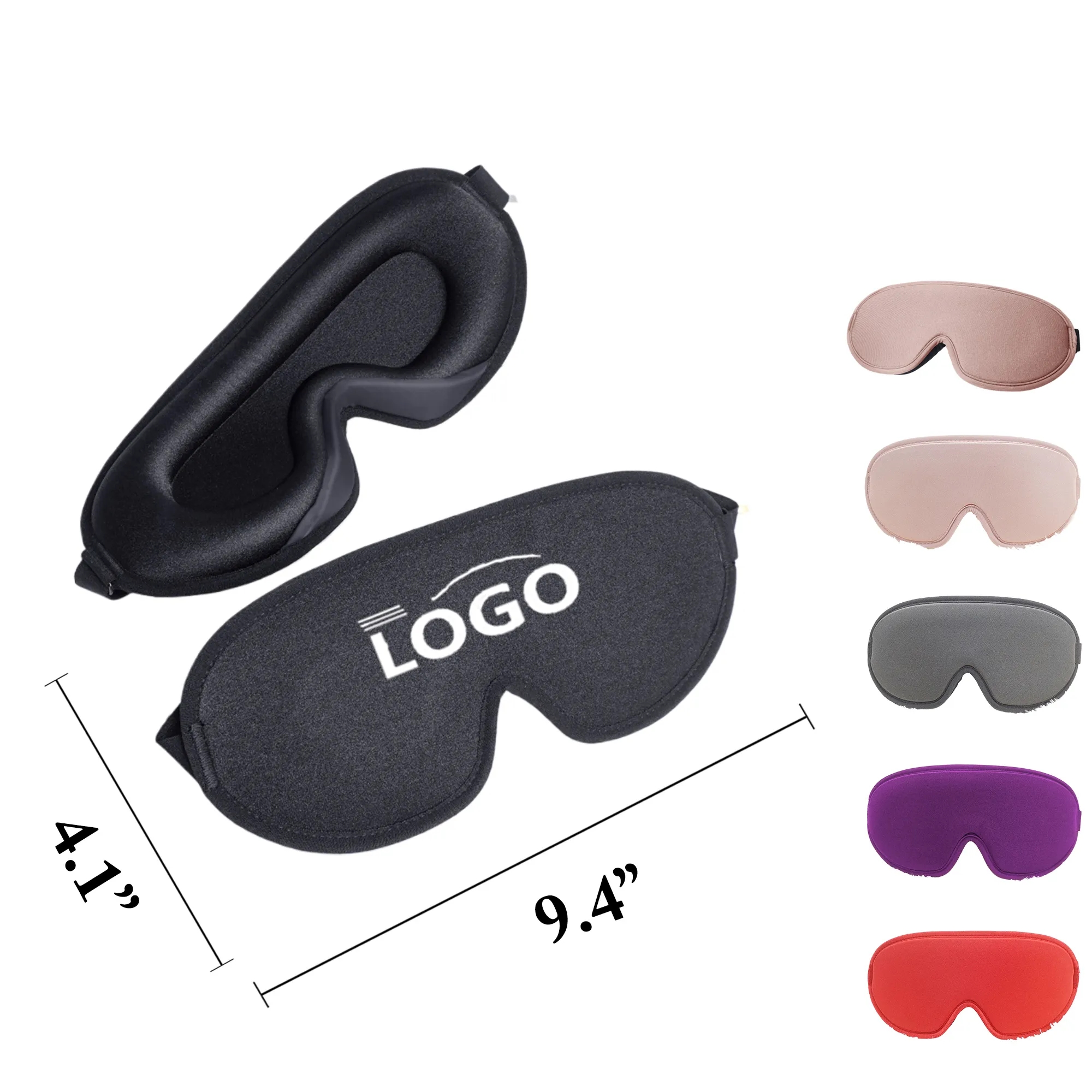 MOQ100 Lightweight 3D Sleep Mask Pressure Free 8